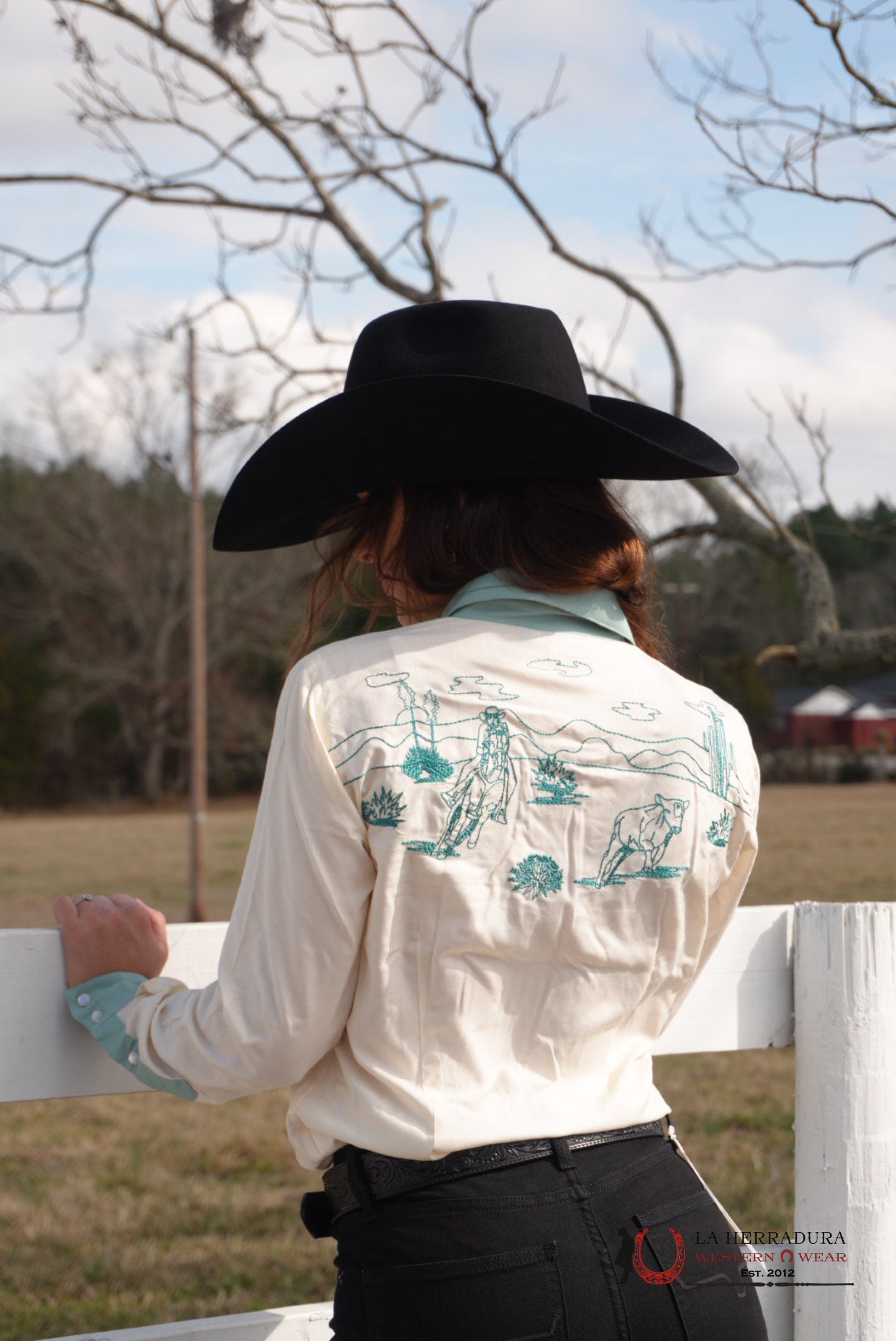 PANHANDLE EMBROIDERED RETRO SNAP SHIRT WOMEN - LWN2S05800 ROPA MUJERES