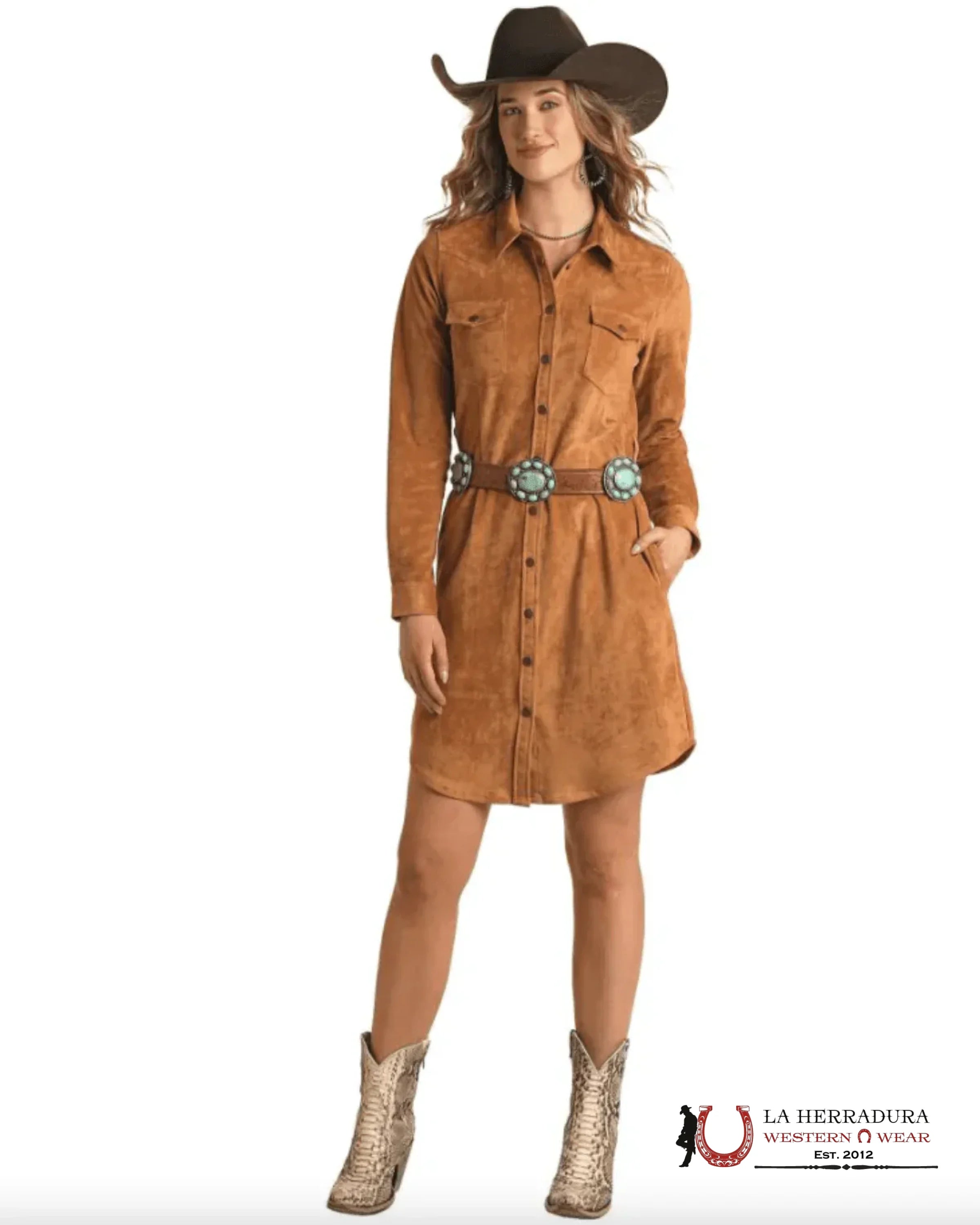 PANHANDLE JACKET DRESS RUST - LWD2R02883 ROPA MUJERES