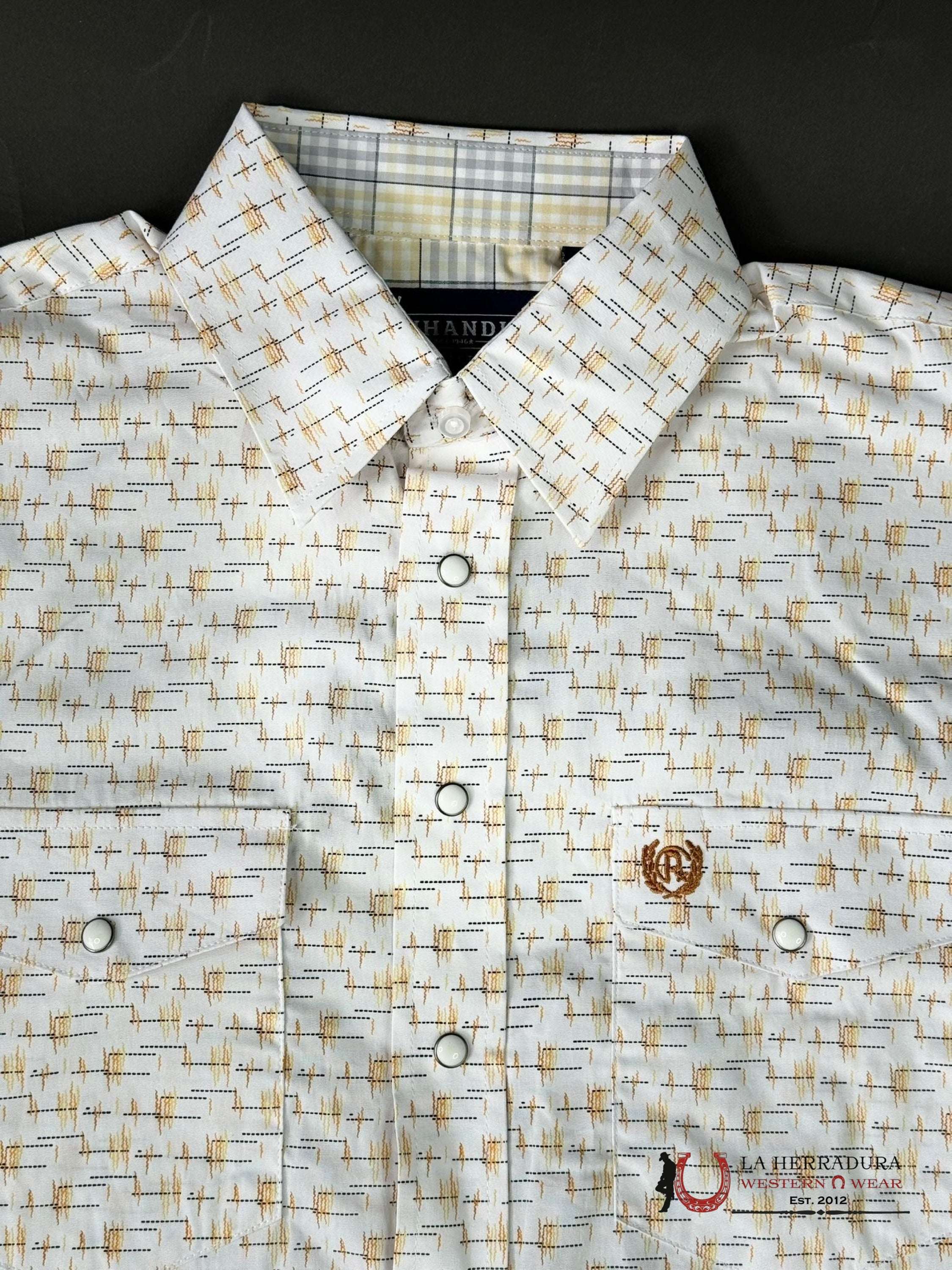 Panhandle Long Sleeve All Over Abstract Snap Sunshine Ropa Hombres