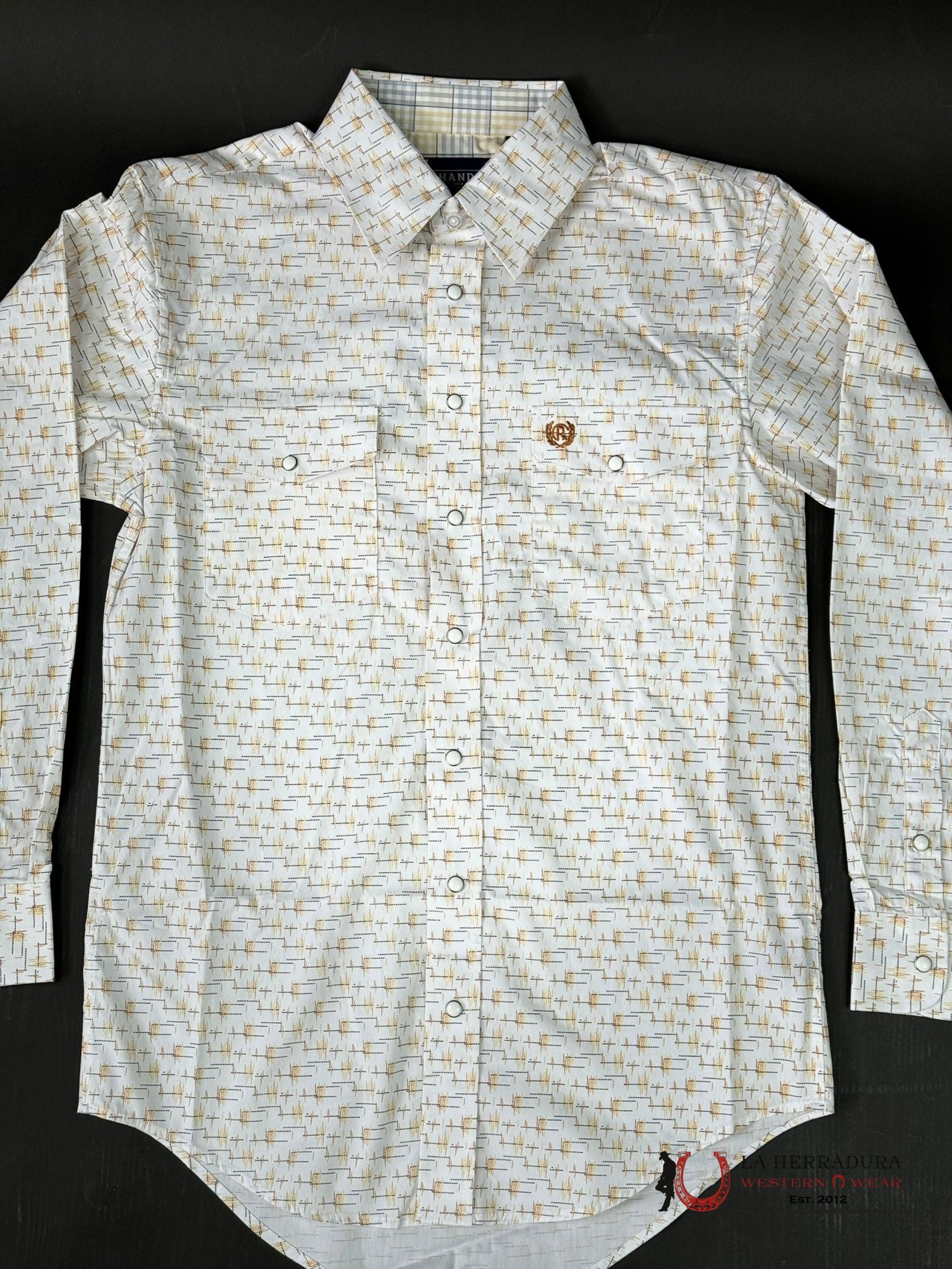 Panhandle Long Sleeve All Over Abstract Snap Sunshine Ropa Hombres