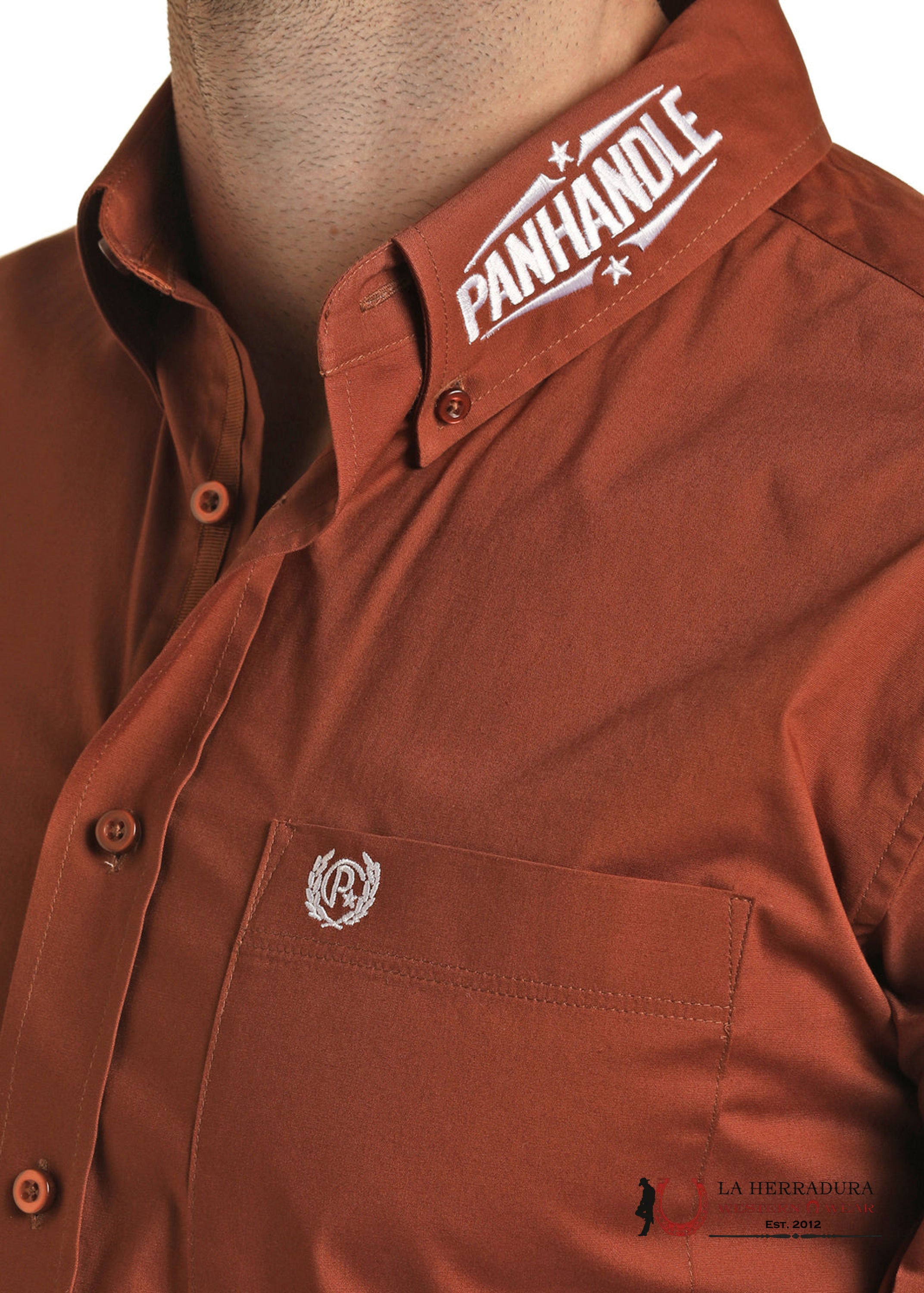 PANHANDLE LONG SLEEVE SOLID POLIN RUST PSMSOER07S ROPA HOMBRES