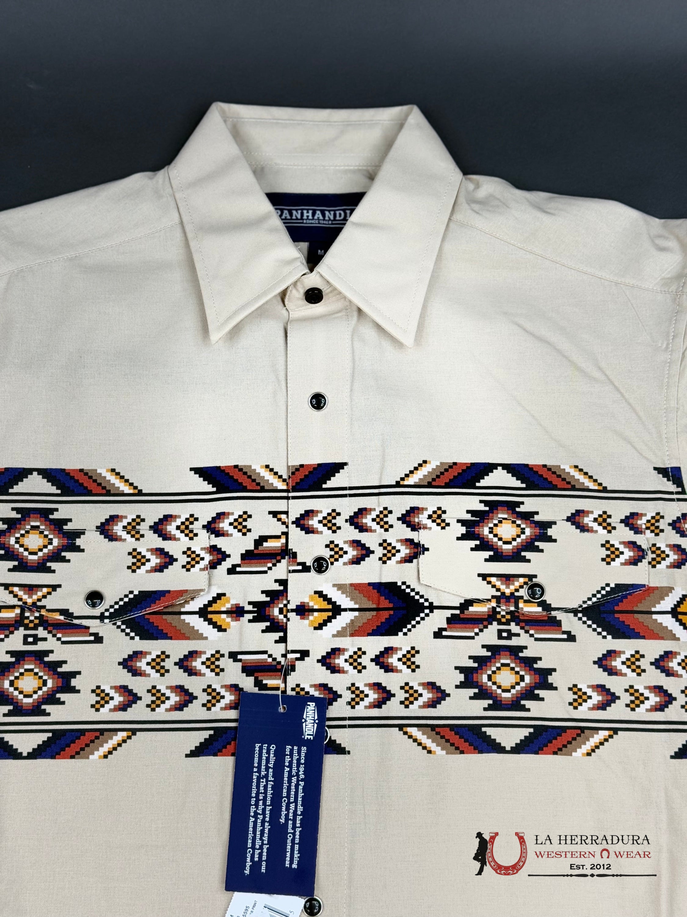 Panhandle Long Sleeve Aztec Brown/Multi Color Ropa Hombres