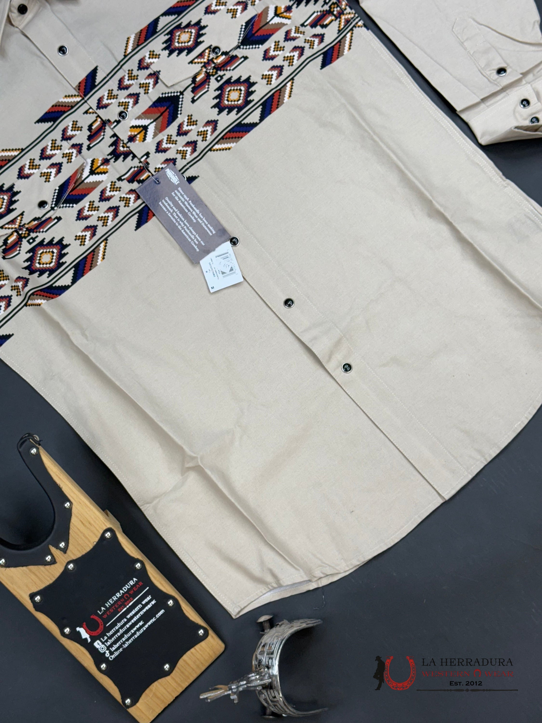 Panhandle Long Sleeve Aztec Brown/Multi Color Ropa Hombres