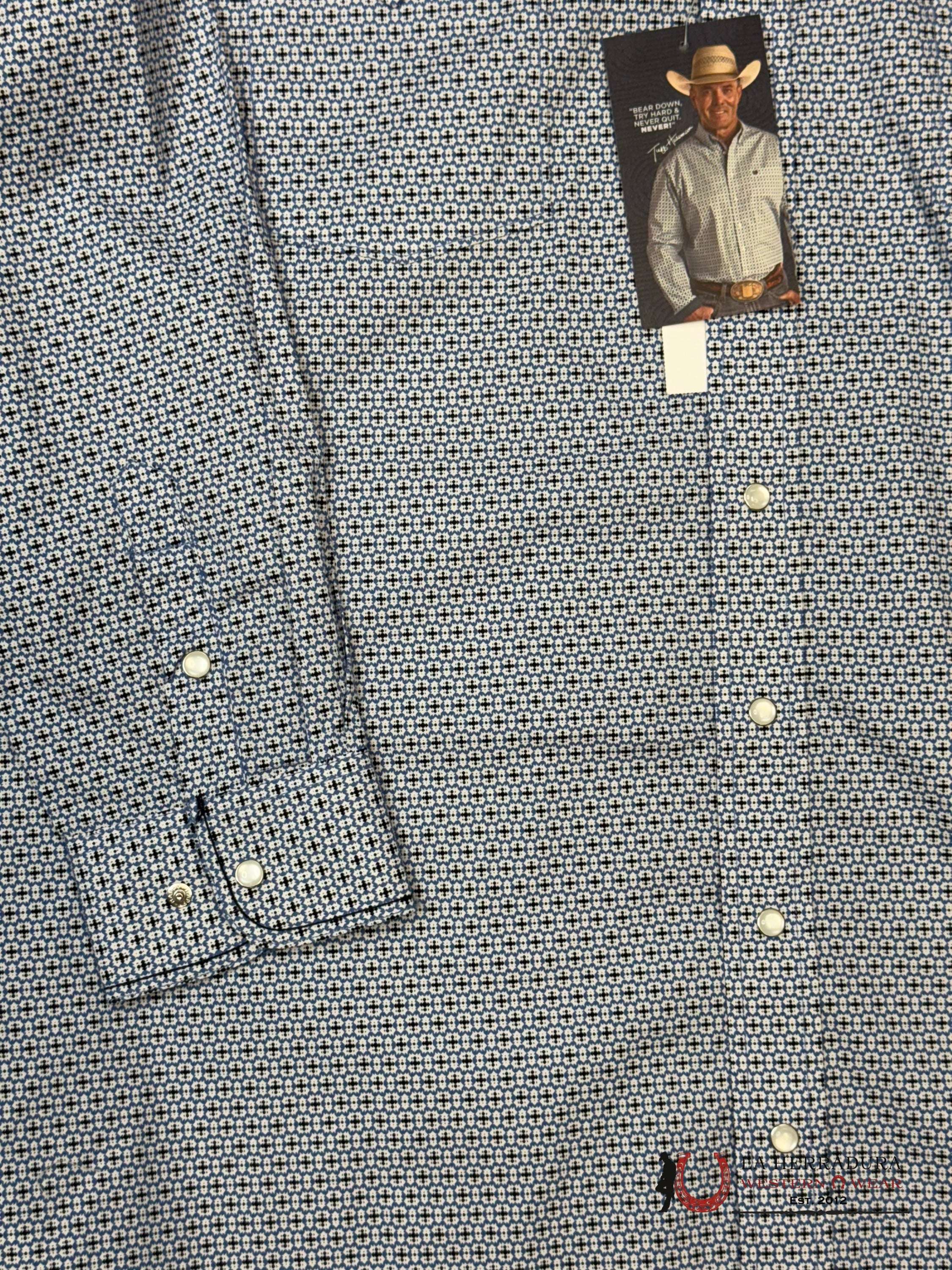 Panhandle Men’s BLUE Long Sleeve Shirt- RMN2S02806 ROPA HOMBRES