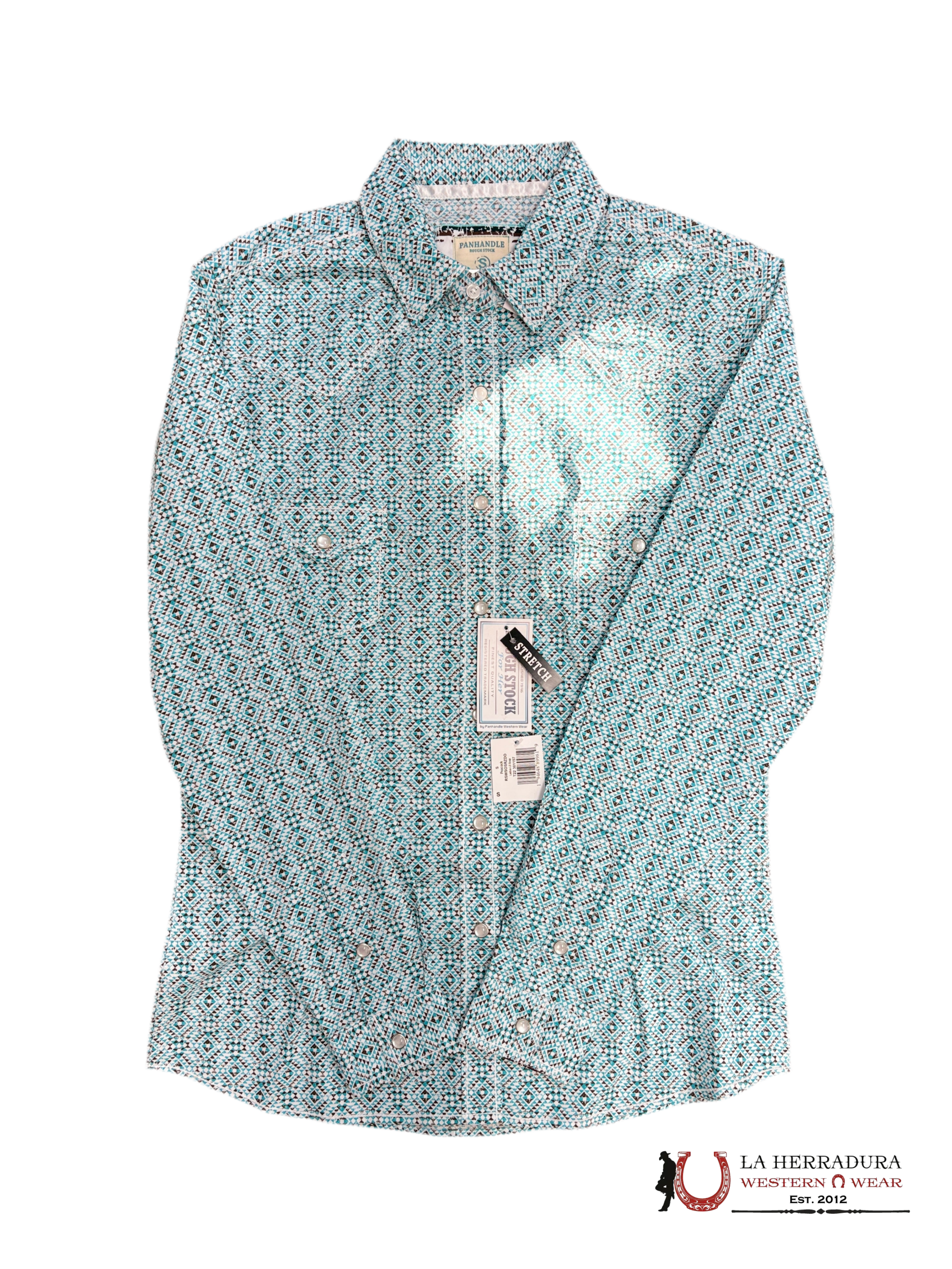 PANHANDLE WOMEN 2pkt SNAP LONG SLEEVE SHIRT Peacock RSWSOSRZDO ROPA MUJERES