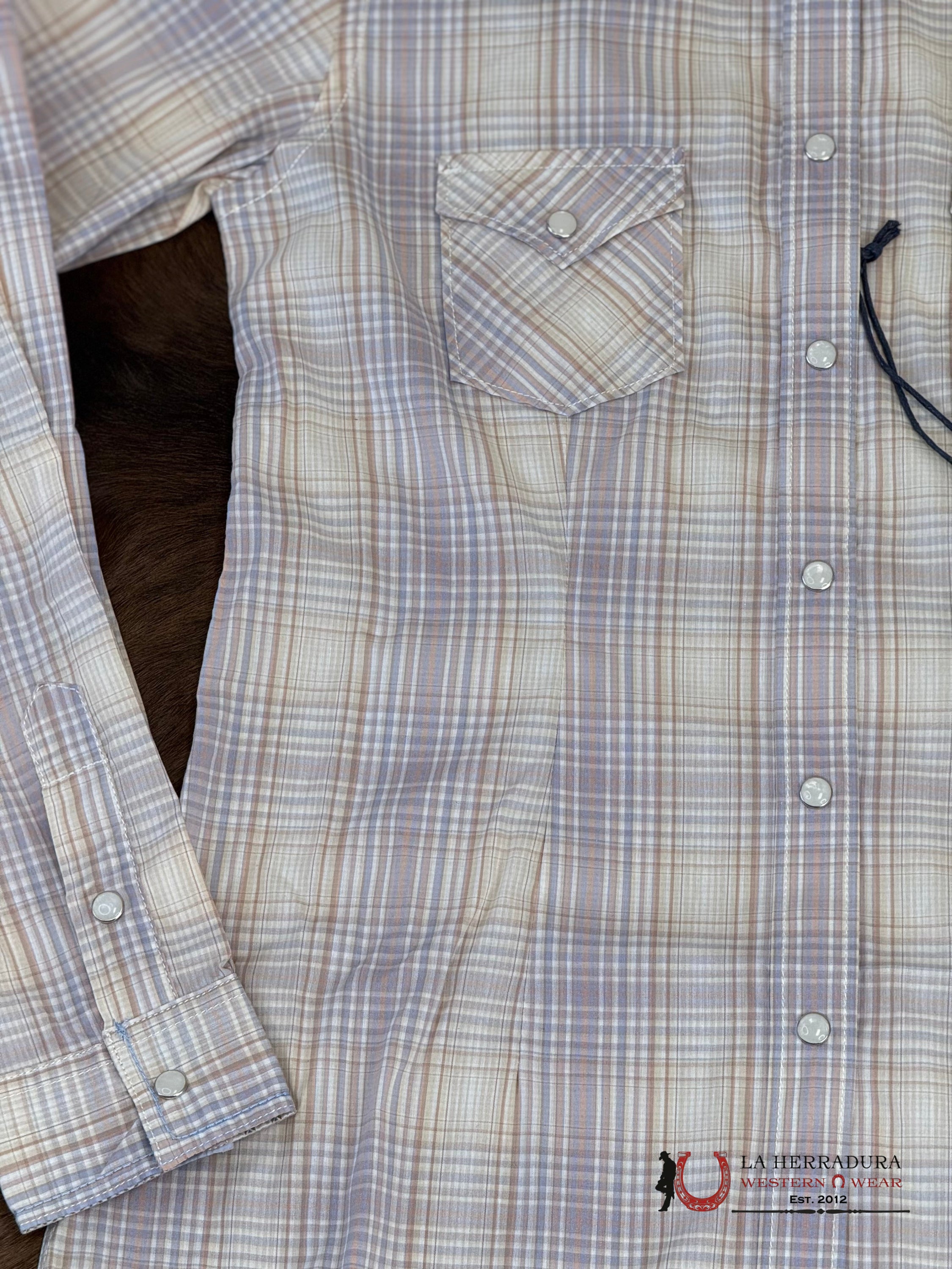 Panhandle Women Shirt Long Sleeve Embroidered Natural - Rmb2S04592 Ropa Mujeres