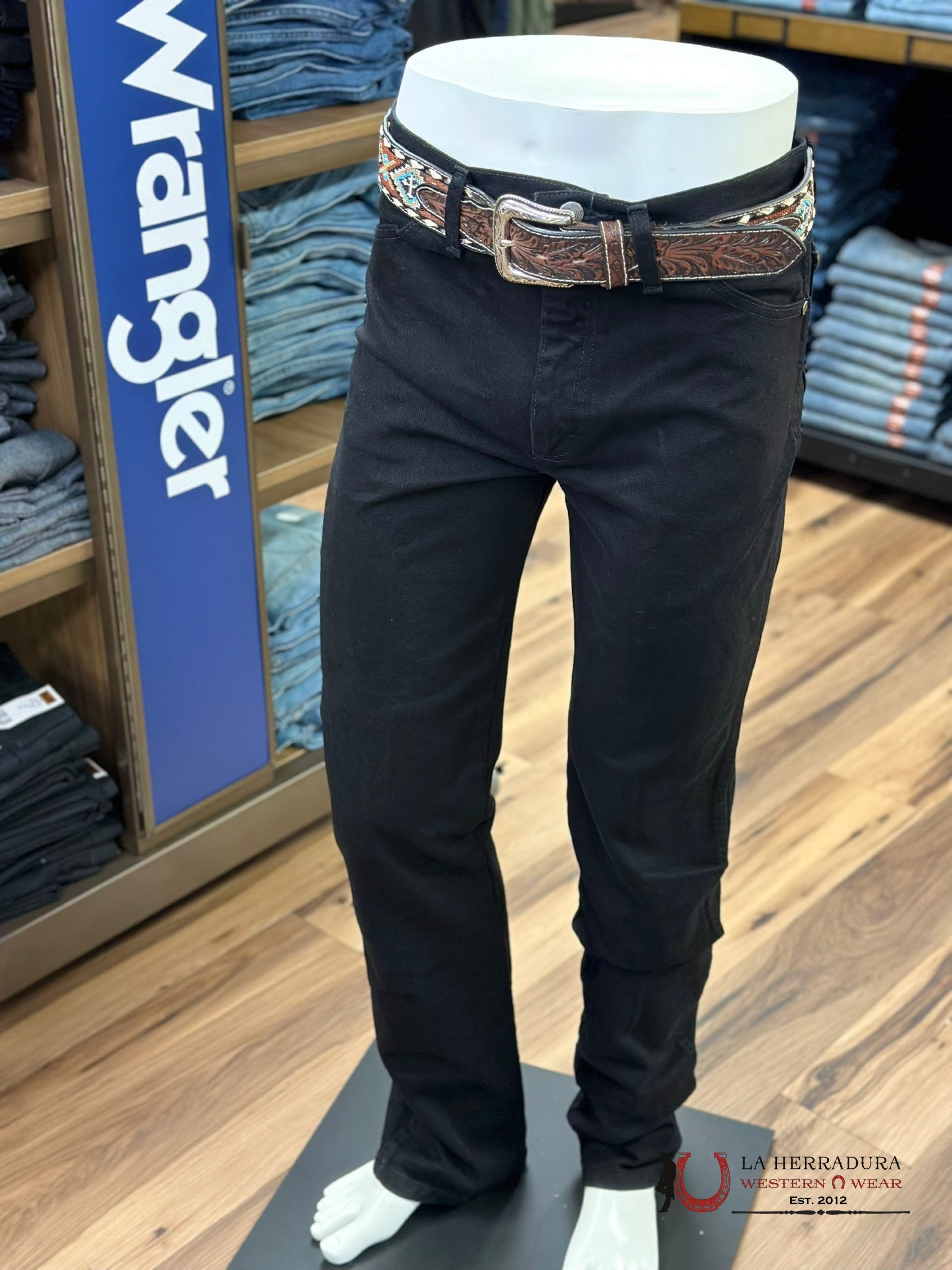 Pantalones Wrangler Mens Black Wash Silver Edition 1093Sewk Slim Fit Jeans