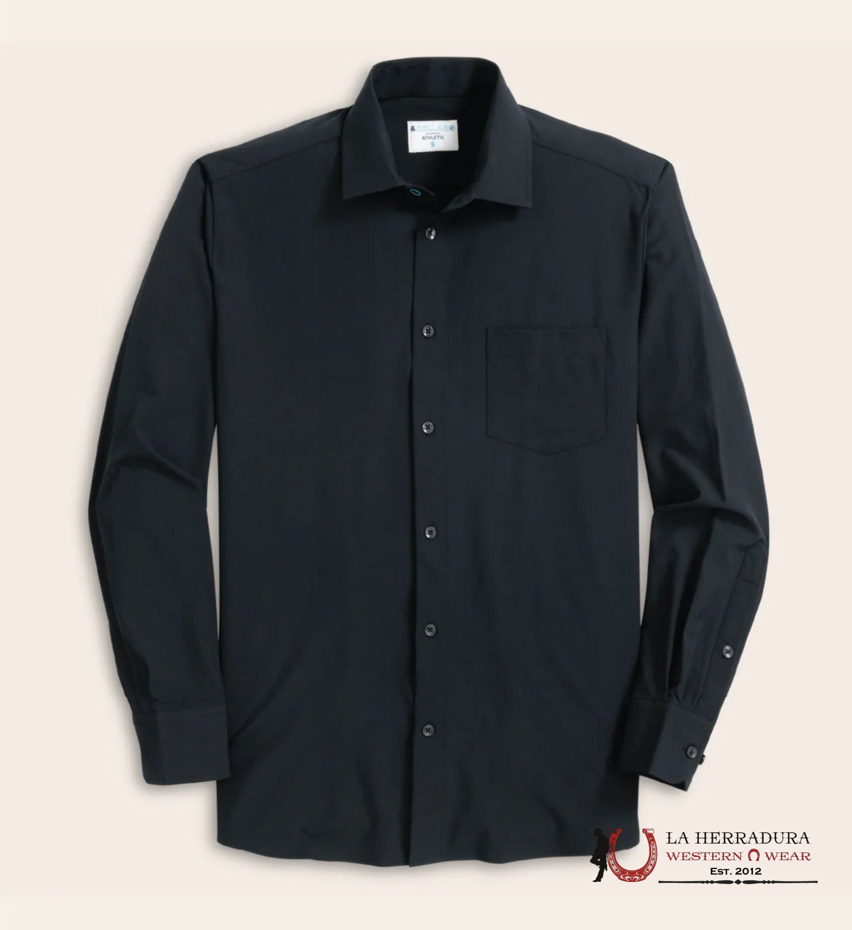 PATRON CITO MEN BOTTON UP LING SLEEVE SHIRT BLACK D 1 ROPA HOMBRES