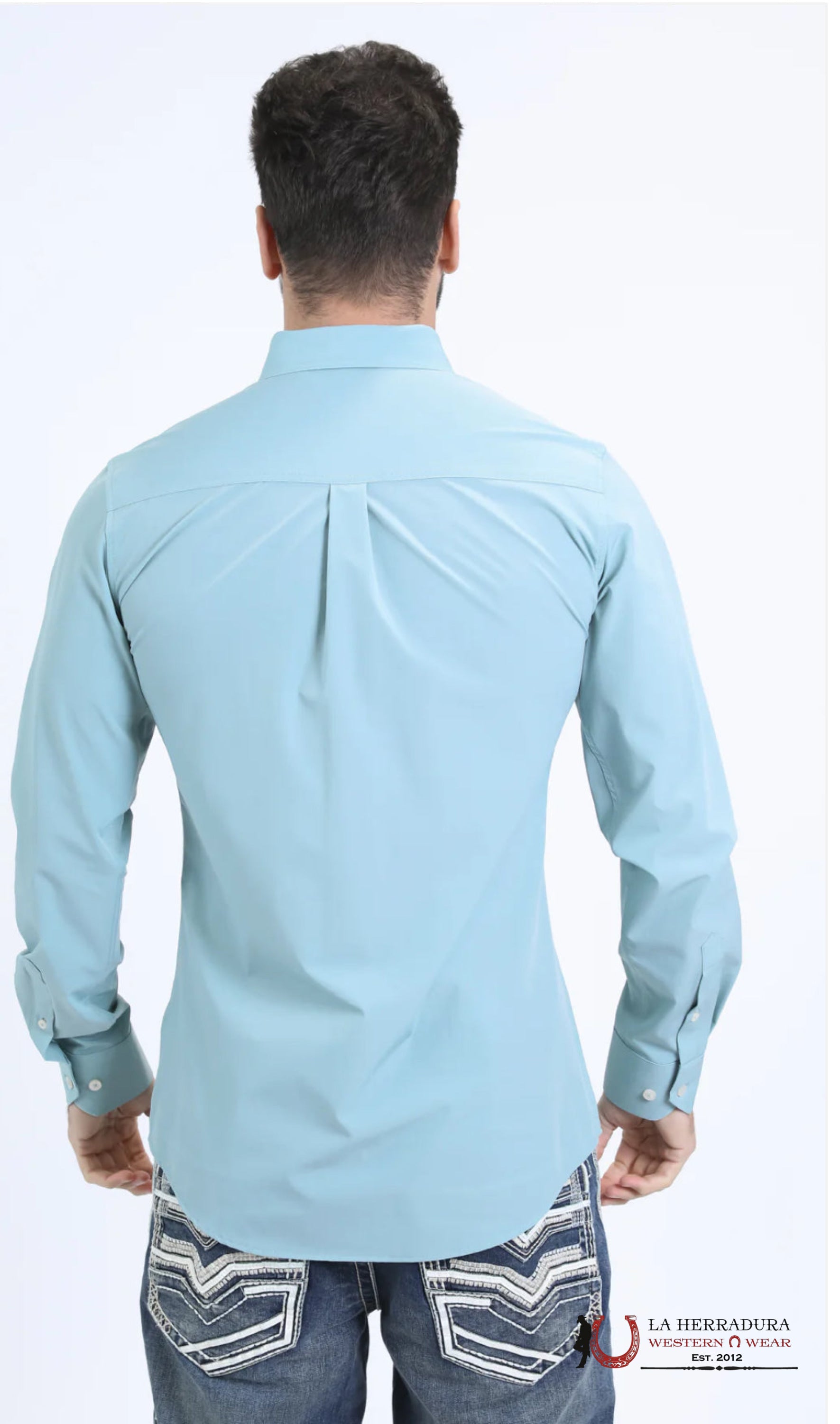 Platini Baby Blue Long Sleeve Shirt ROPA HOMBRES