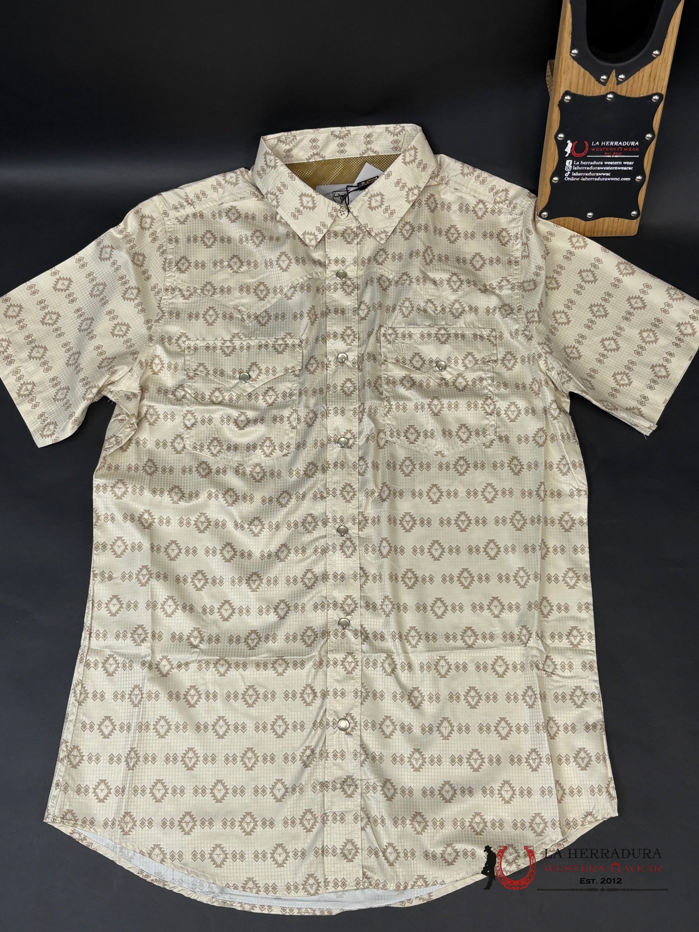 Platini Beige Aztec With Brown 10612 Ropa Hombres