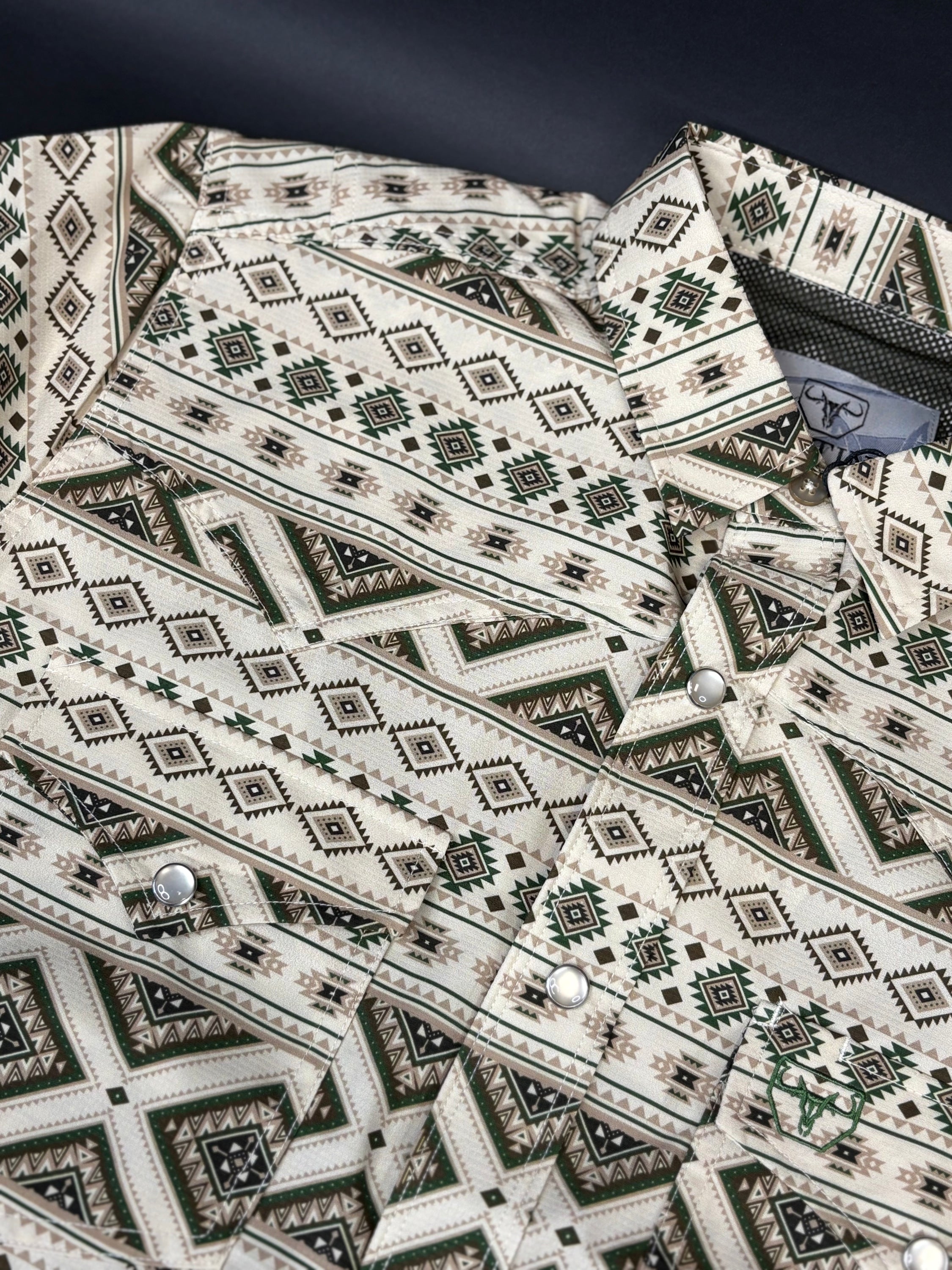 Platini Beige Aztec With Green/Brown 10616 Ropa Hombres