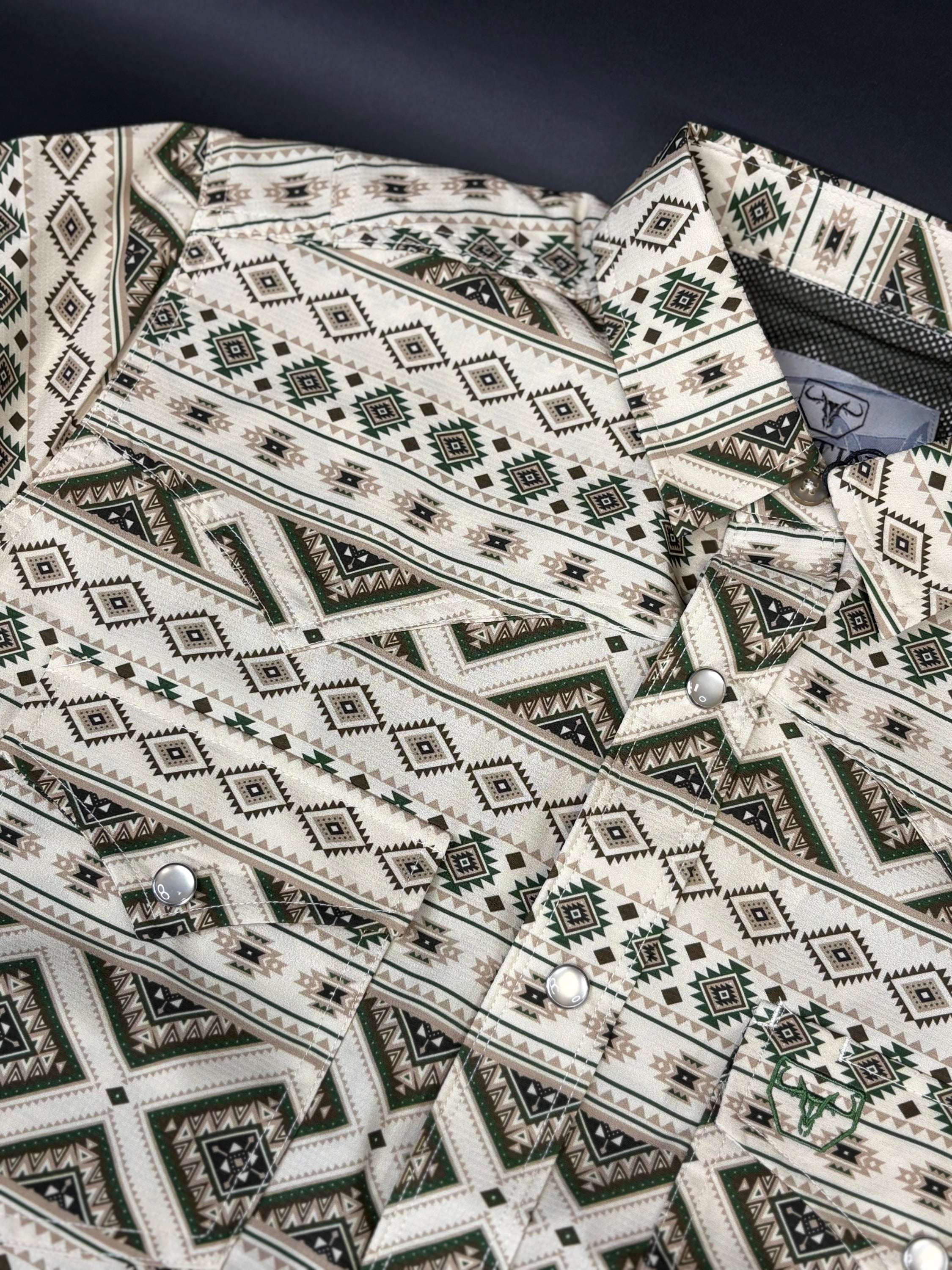 Platini Beige Aztec With Green/Brown 10616 Ropa Hombres