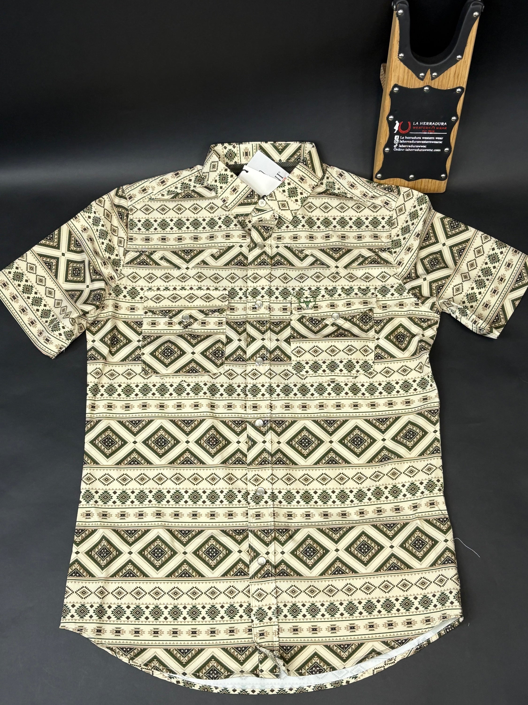 Platini Beige Aztec With Green/Brown 10616 Ropa Hombres