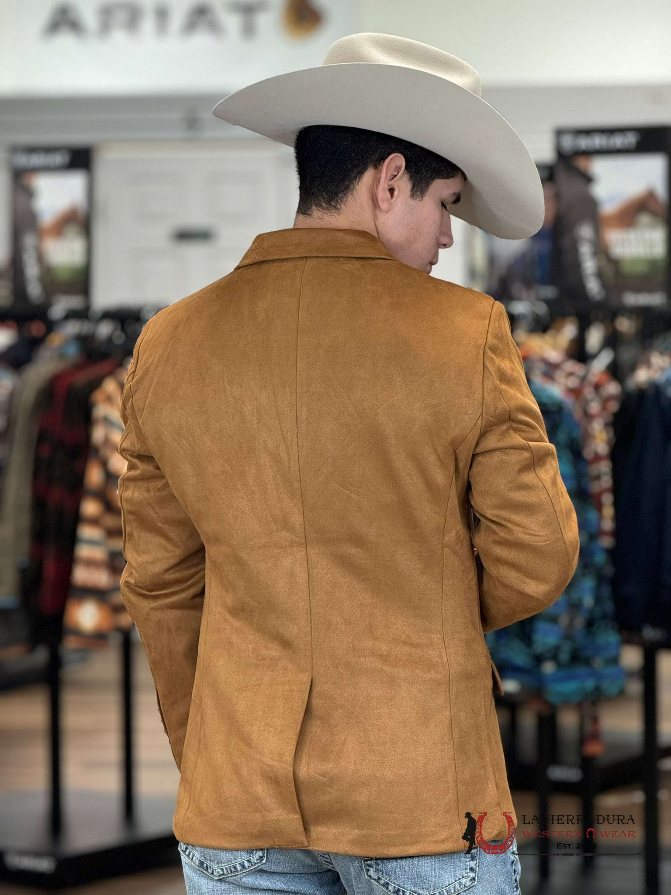 Platini Camel Gamuza Suede Blazer Blz9227 Ropa Hombres