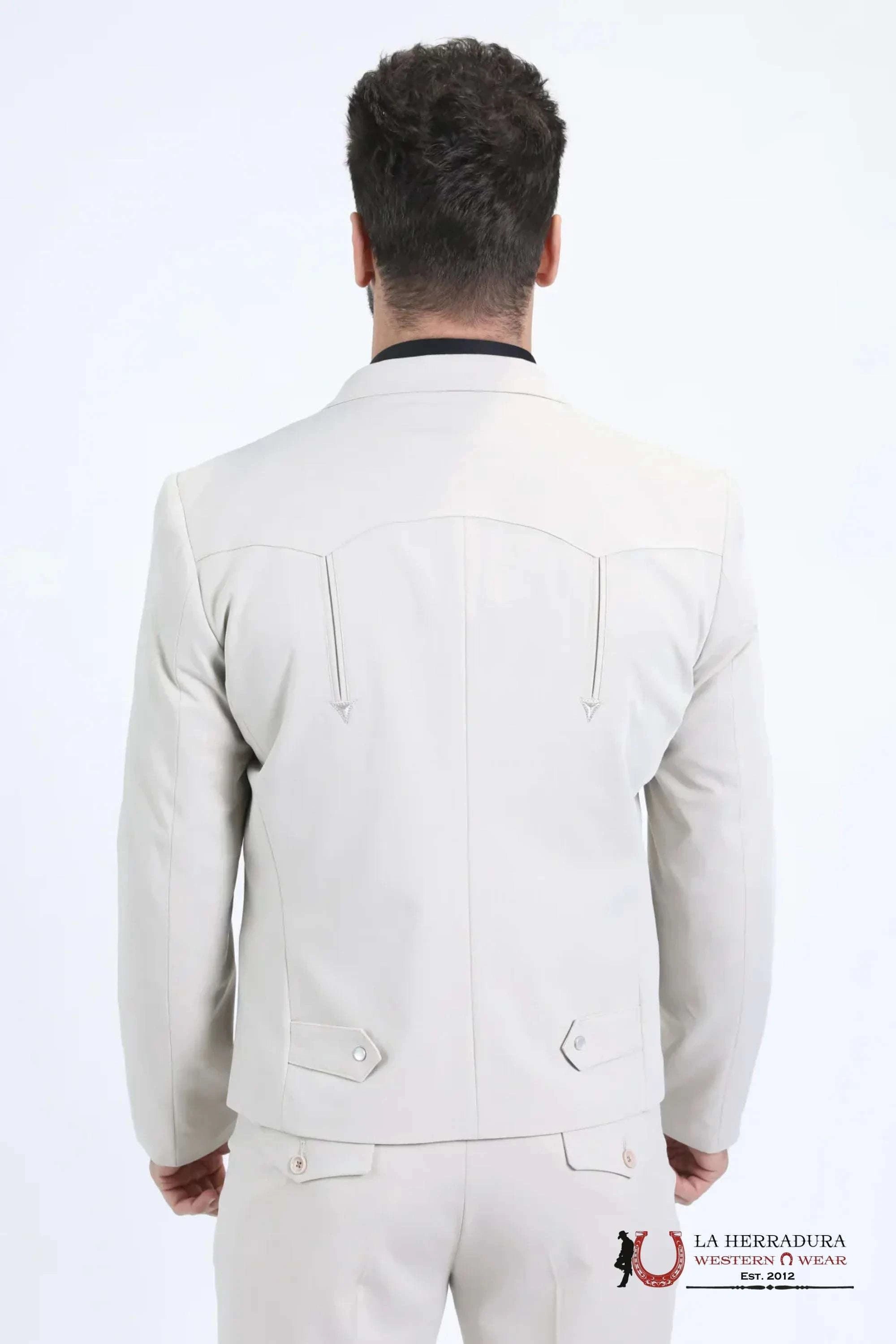 MENS BLAZER COMBO BEIGE/WHITE RANCHER 0772 ROPA HOMBRES