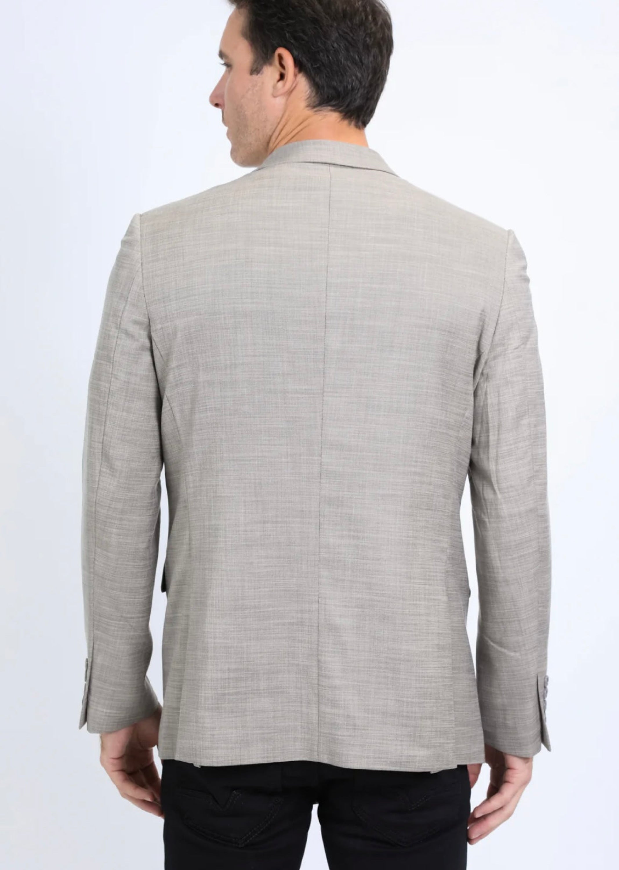 Platini Mens Modern Fit Stretch Date Night Khaki Blazer - Blz10533 Ropa Hombres