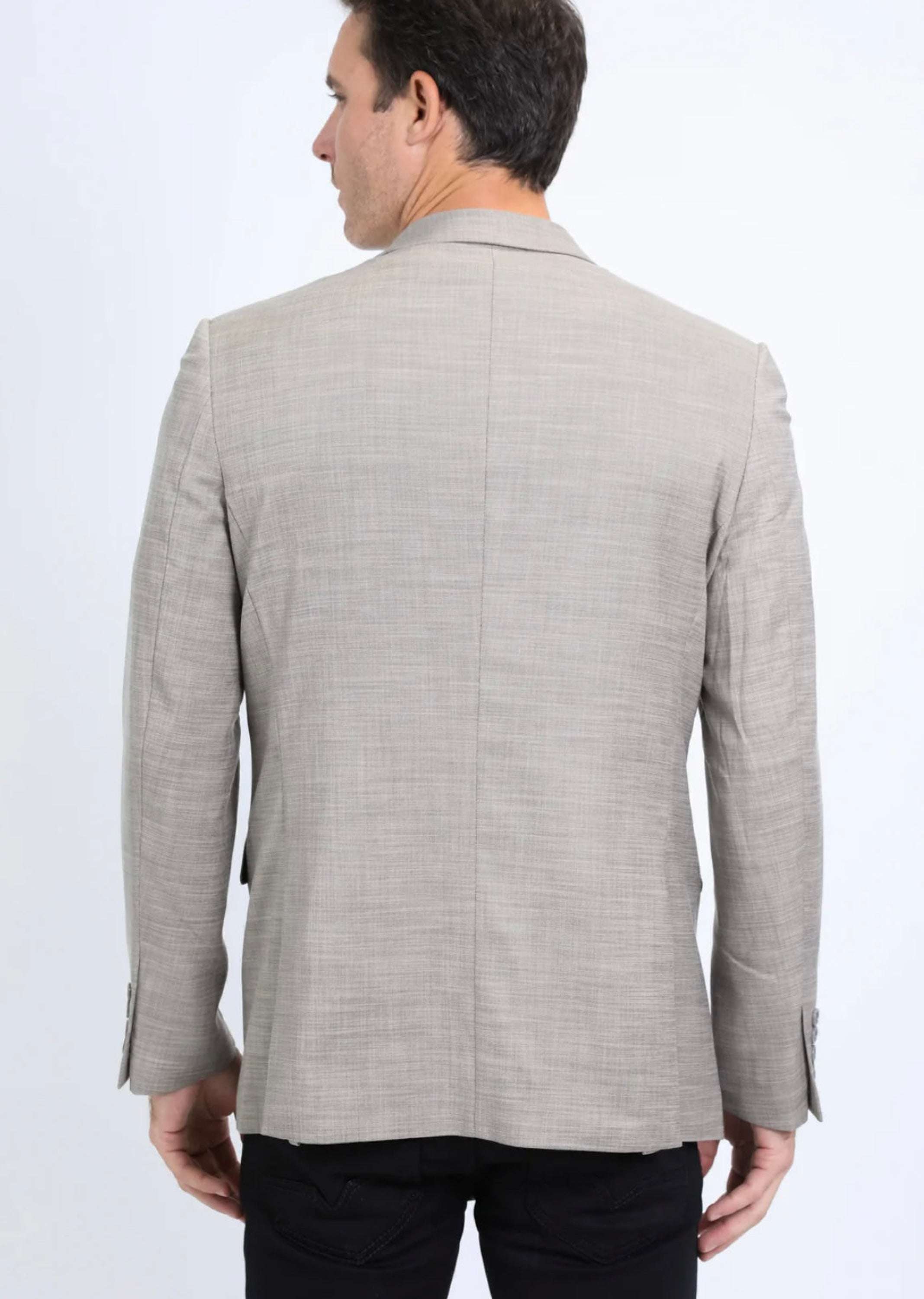 Platini Mens Modern Fit Stretch Date Night Khaki Blazer - Blz10533 Ropa Hombres