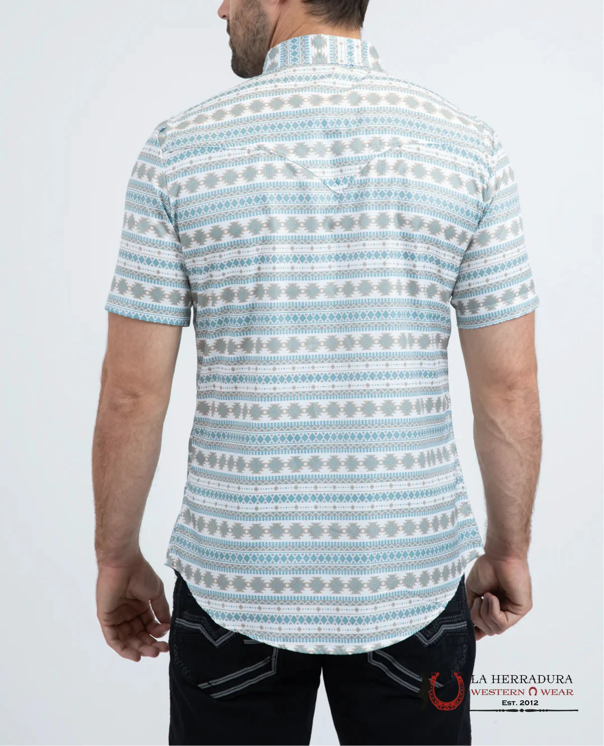 Platini Mens Modern fit stretch foil fashion Short sleeve Shirt White PGW11147 ROPA HOMBRES