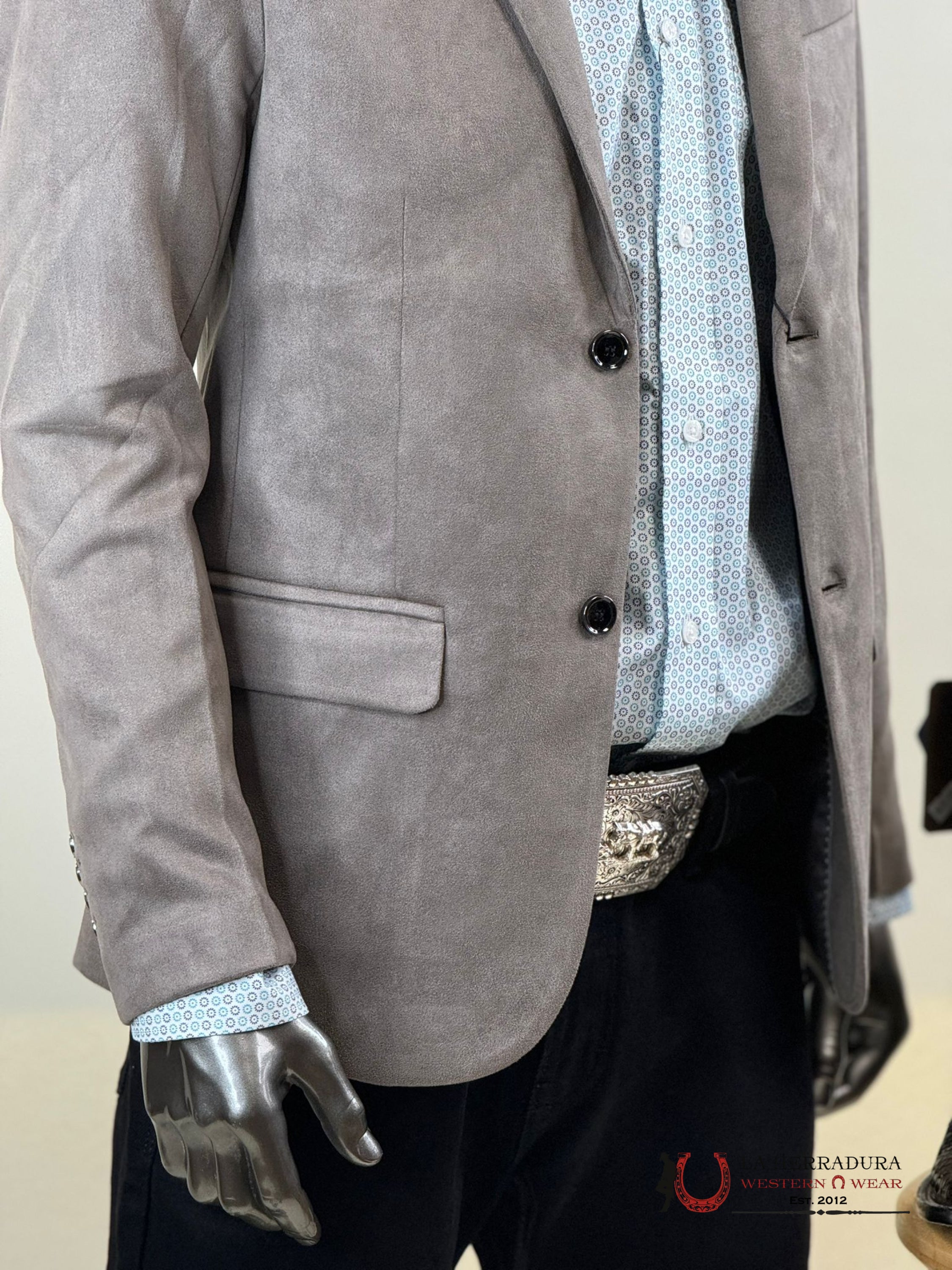 Platini Mink Gamuza Suede Blazer- Blz8861 Ropa Hombres