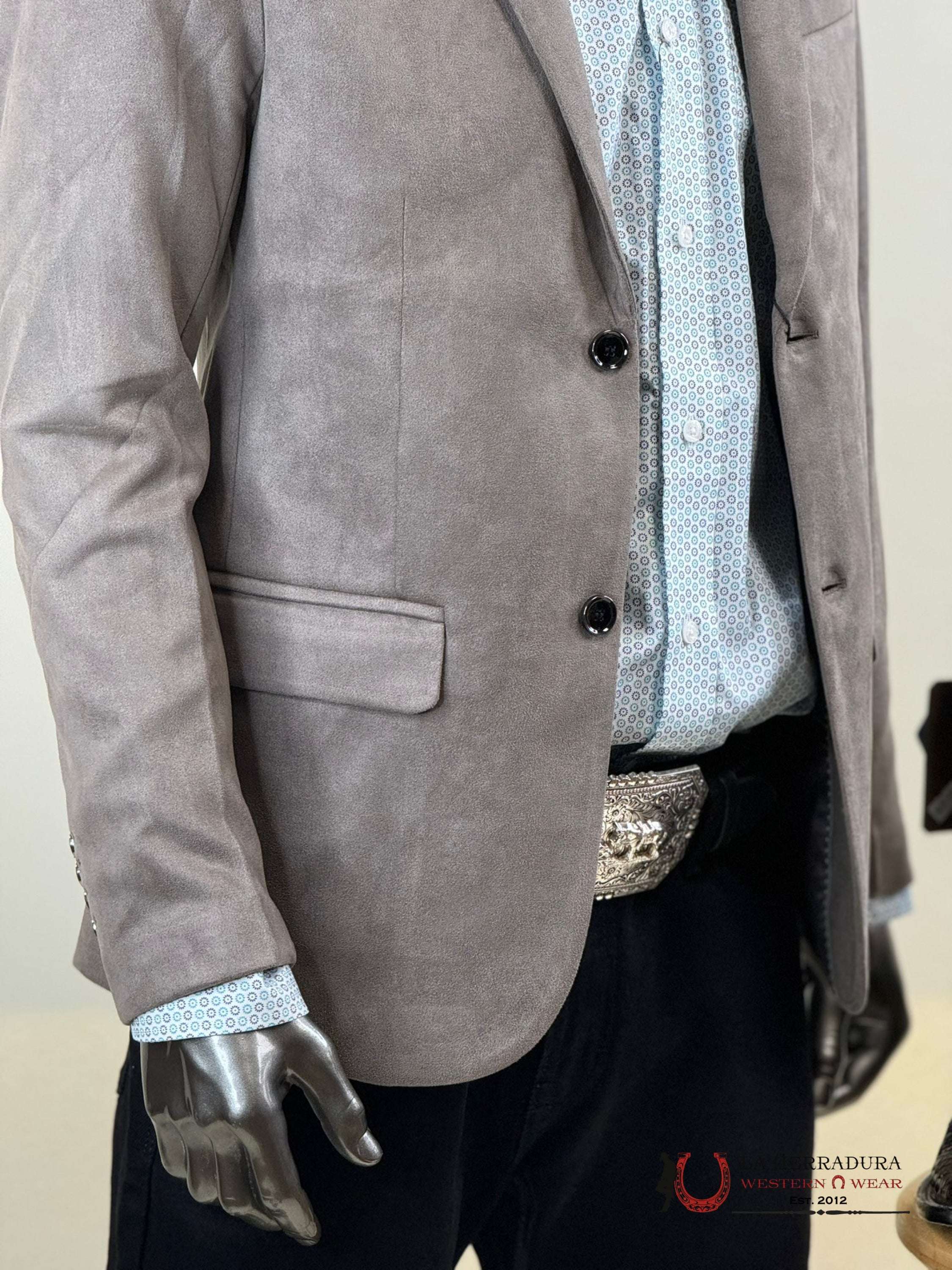 Platini Mink Gamuza Suede Blazer- Blz8861 Ropa Hombres