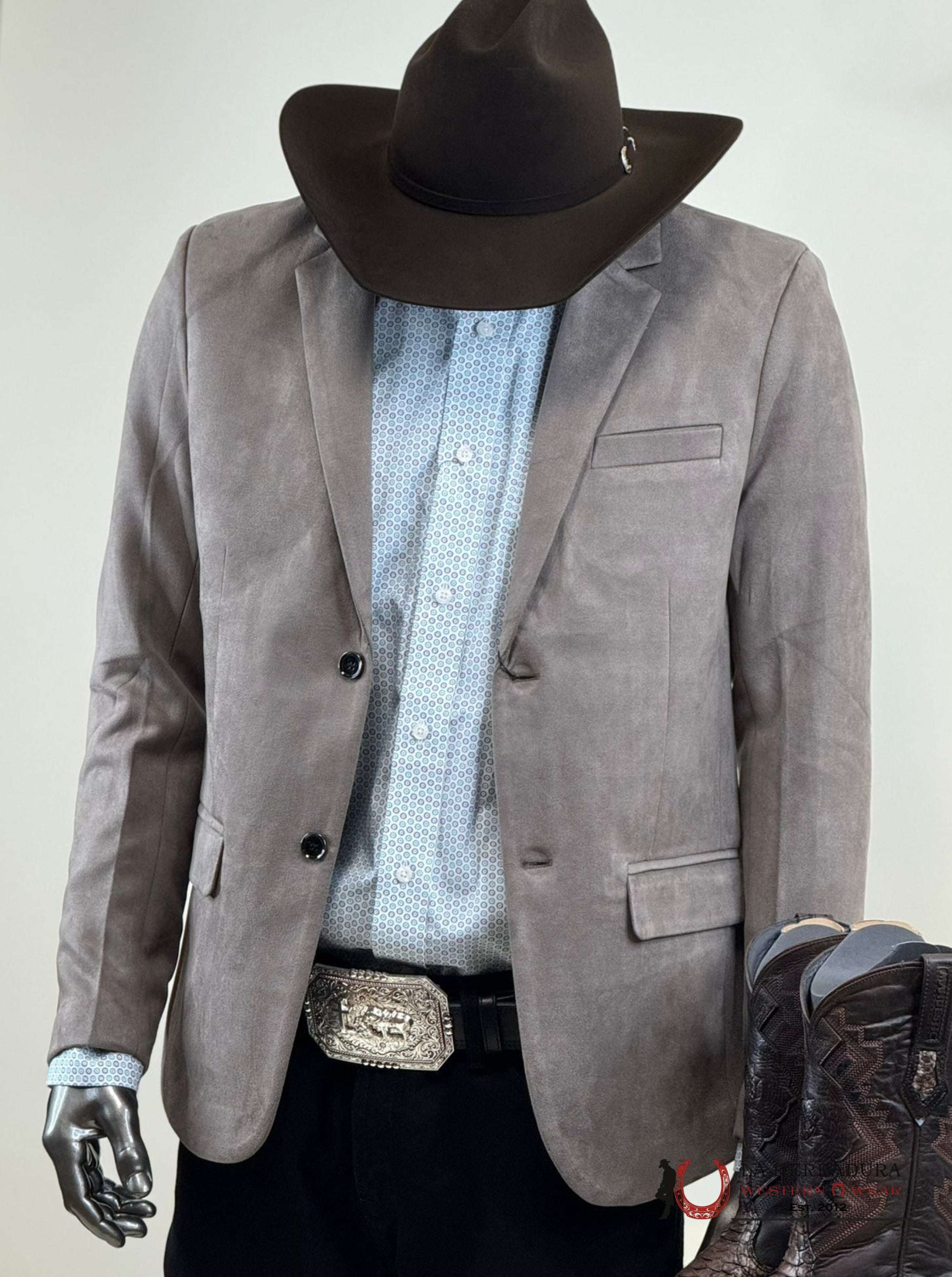 Platini Mink Gamuza Suede Blazer- Blz8861 Ropa Hombres