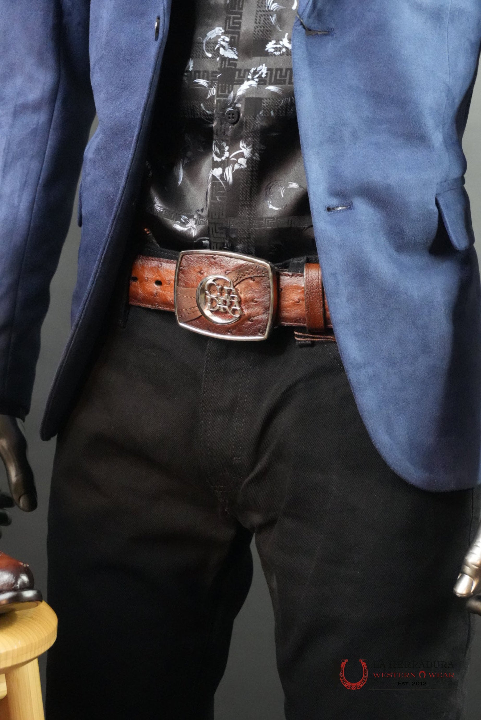 PLATINI NAVY GAMUZA SUEDE BLAZER BLZ8860 ROPA HOMBRES