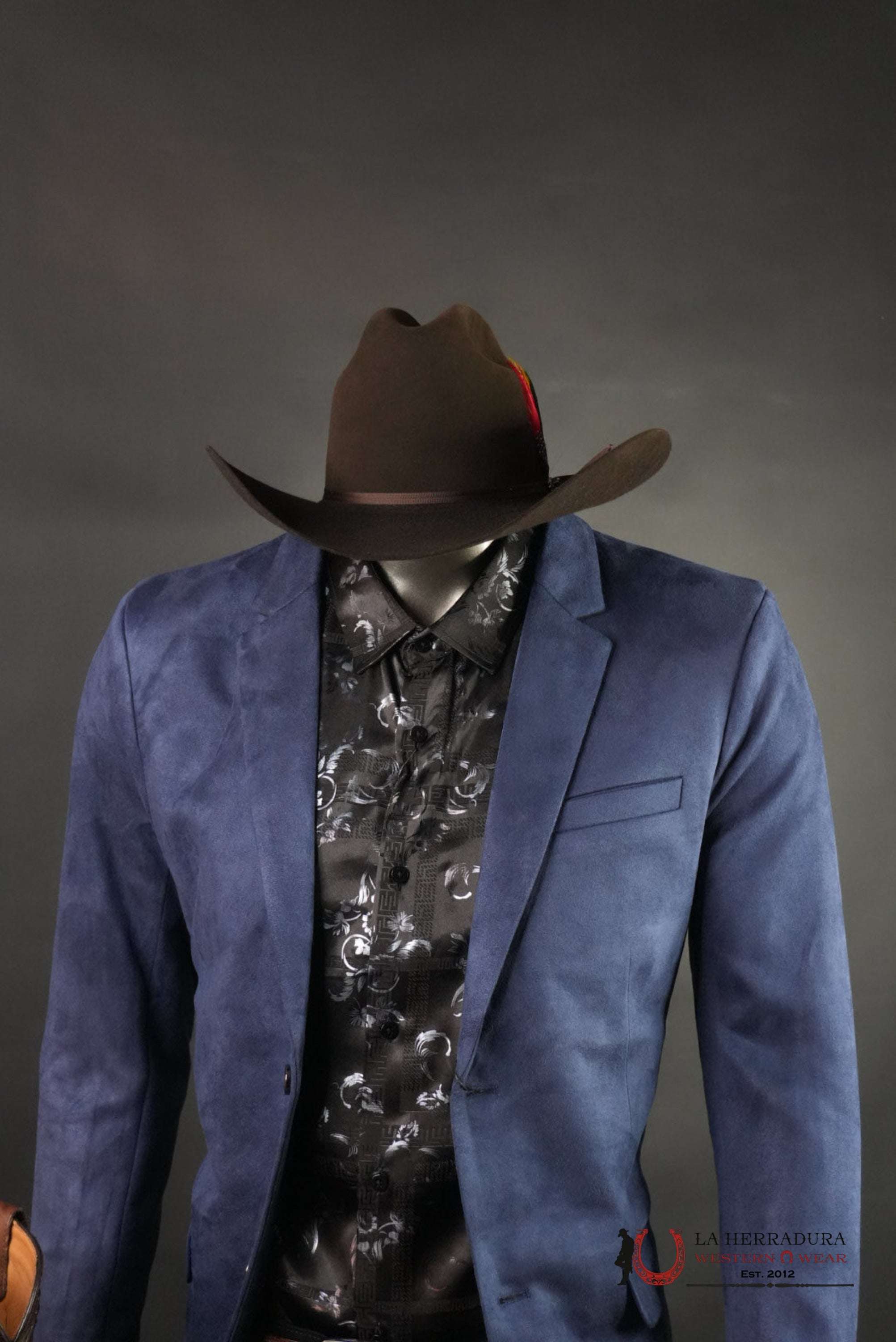 PLATINI NAVY GAMUZA SUEDE BLAZER BLZ8860 ROPA HOMBRES