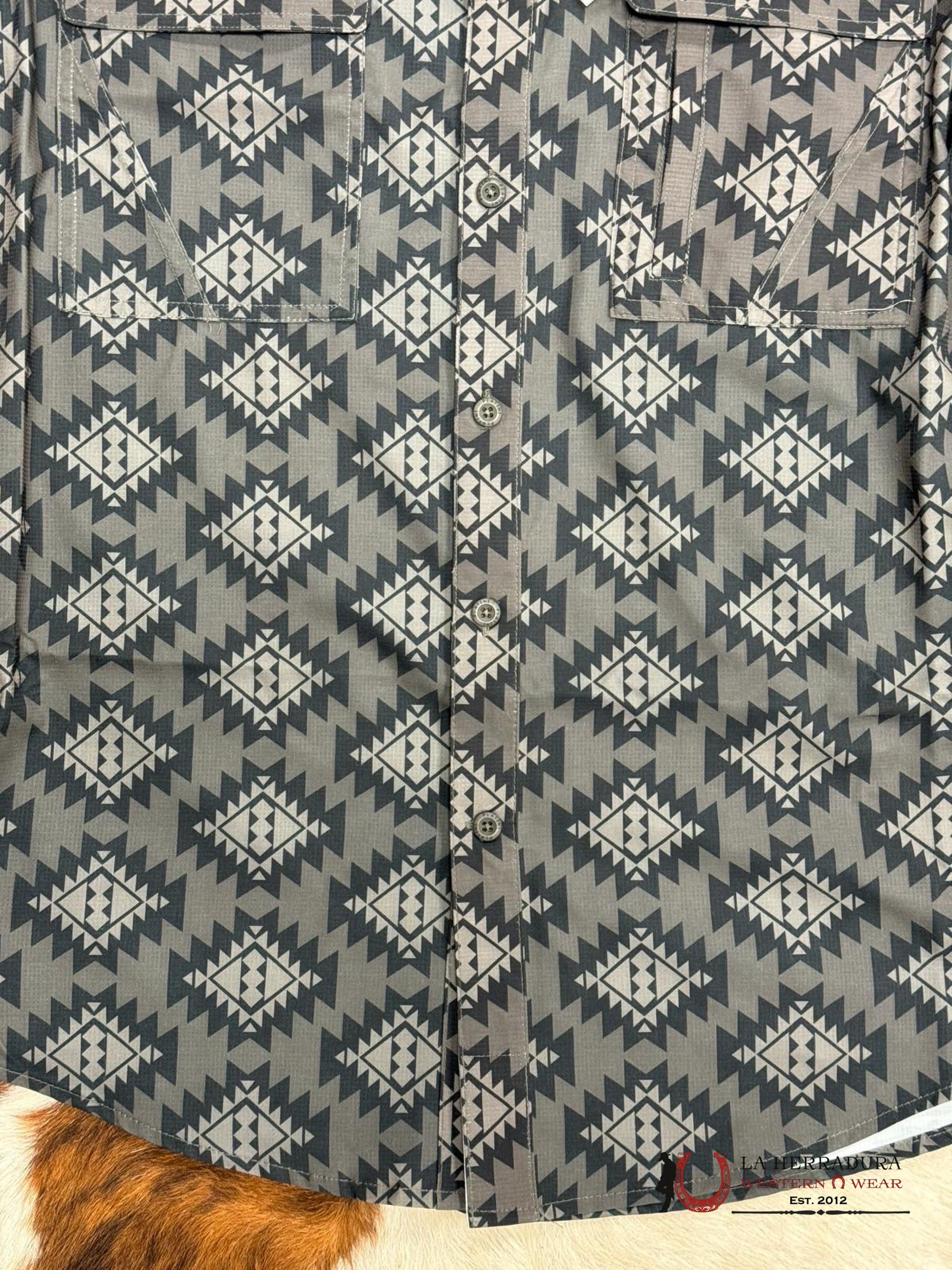 Platini Performance Black Aztec Short Sleeve Ropa Hombres