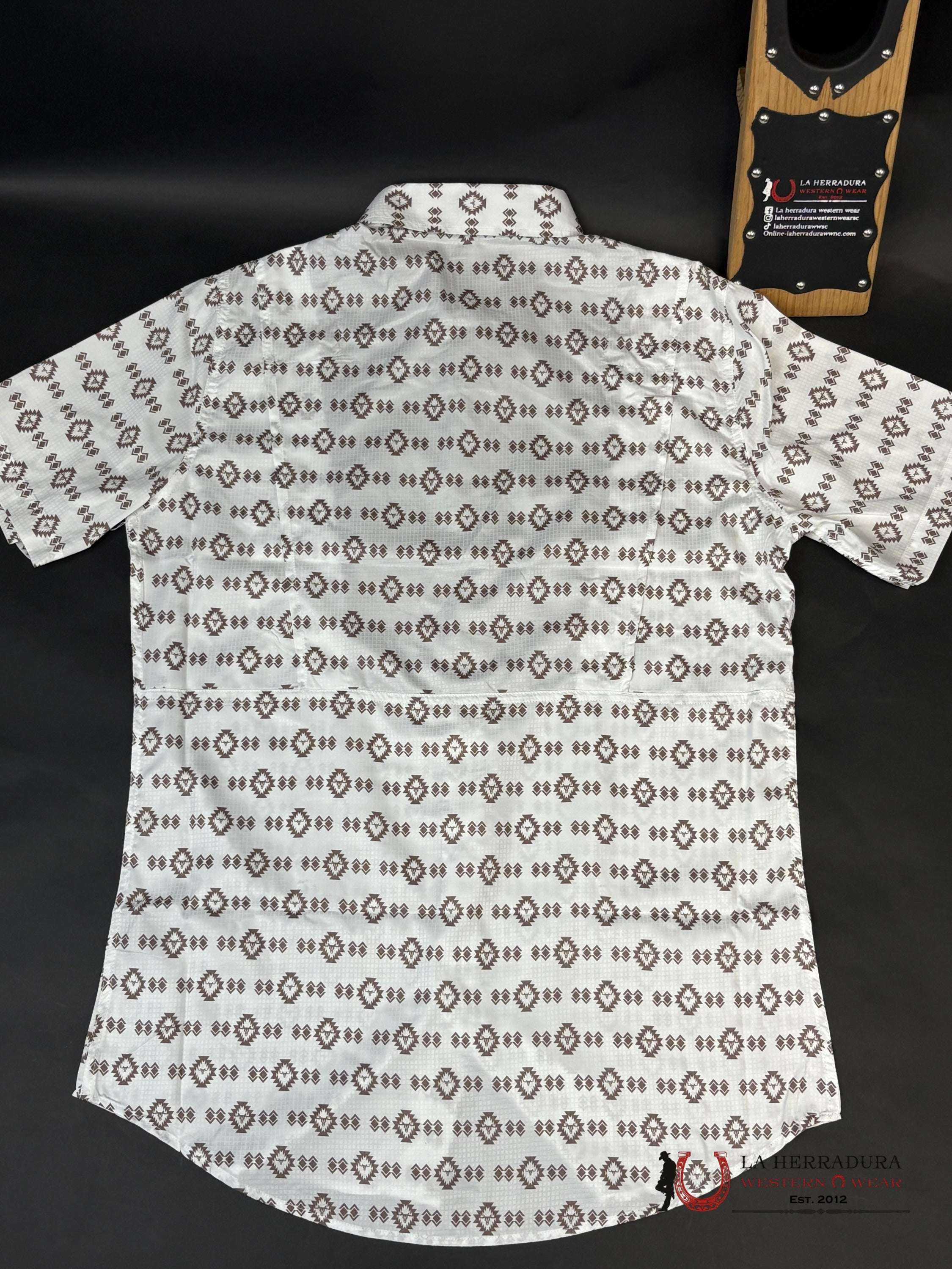 Platini White Aztec With Brown 10610 Ropa Hombres