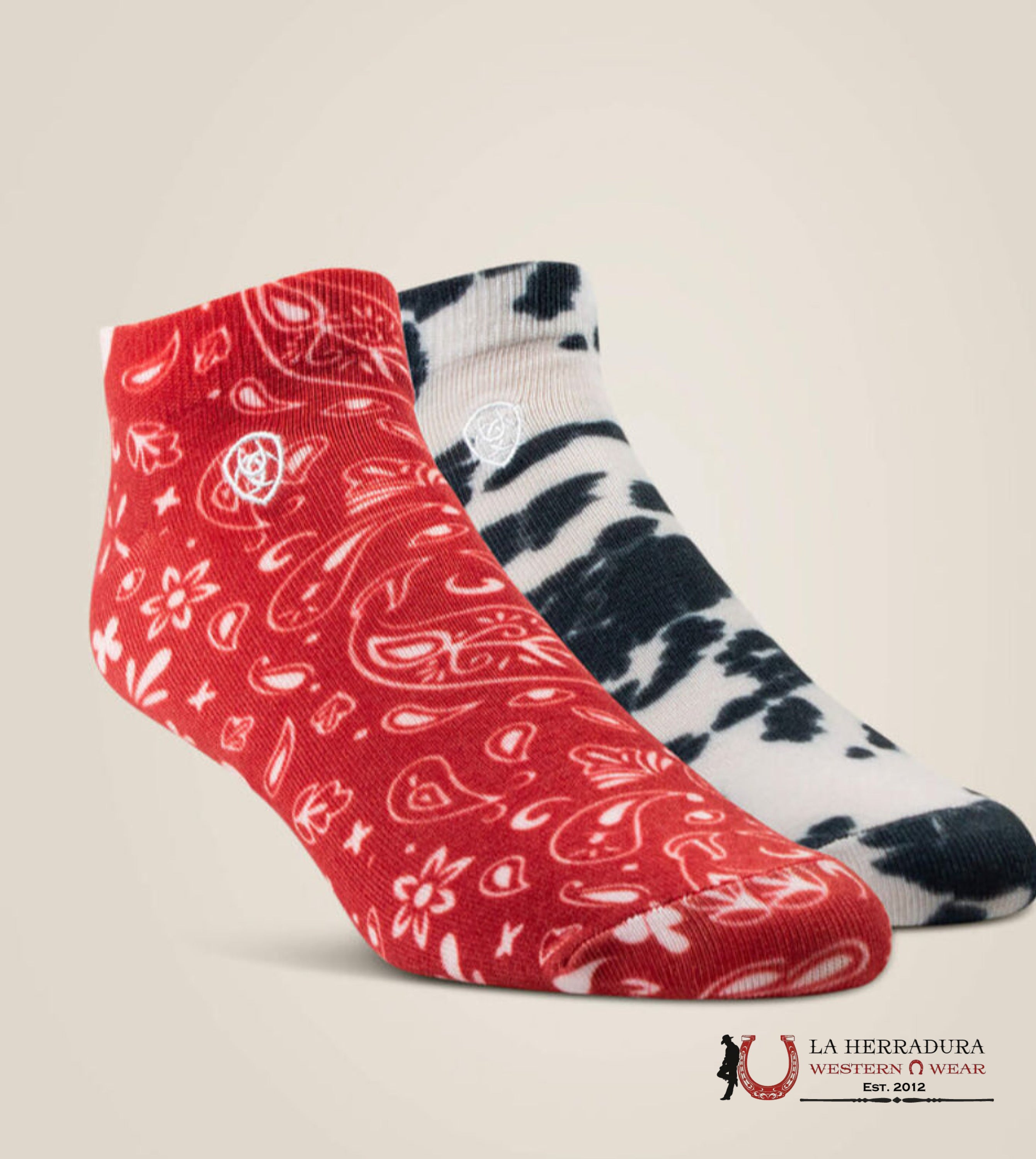 Pony Print Ankle Sock 2 Pair Multi Color Pack 10047864