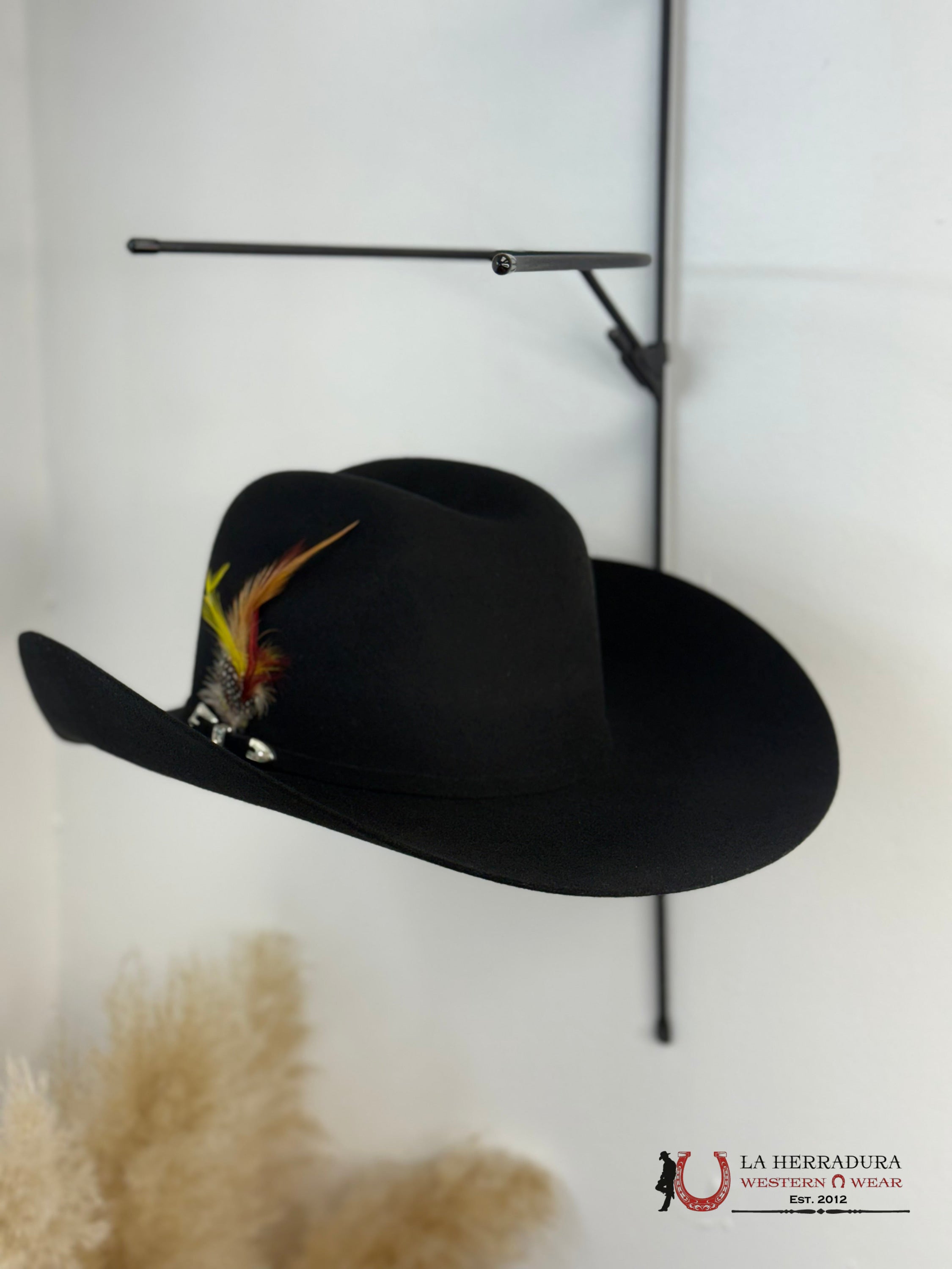 POTRERO BLACK FELT HAT 30X GARAÑON MALBORO TEJANA