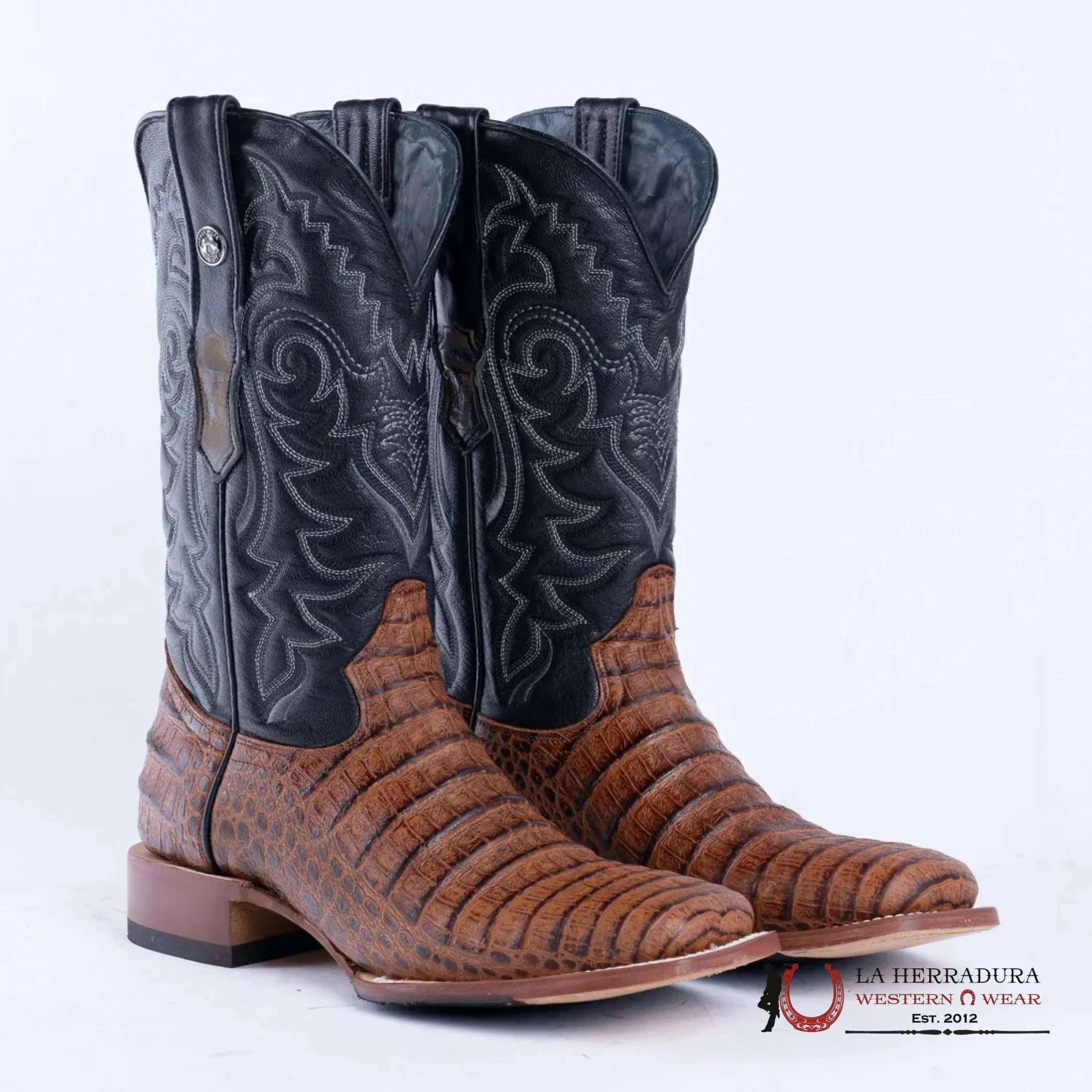 PRINT CAIMAN BELLY VIDREADO BLACK KABUL TOP HYBRID SOLE- TM207031 BOTAS HOMBRES