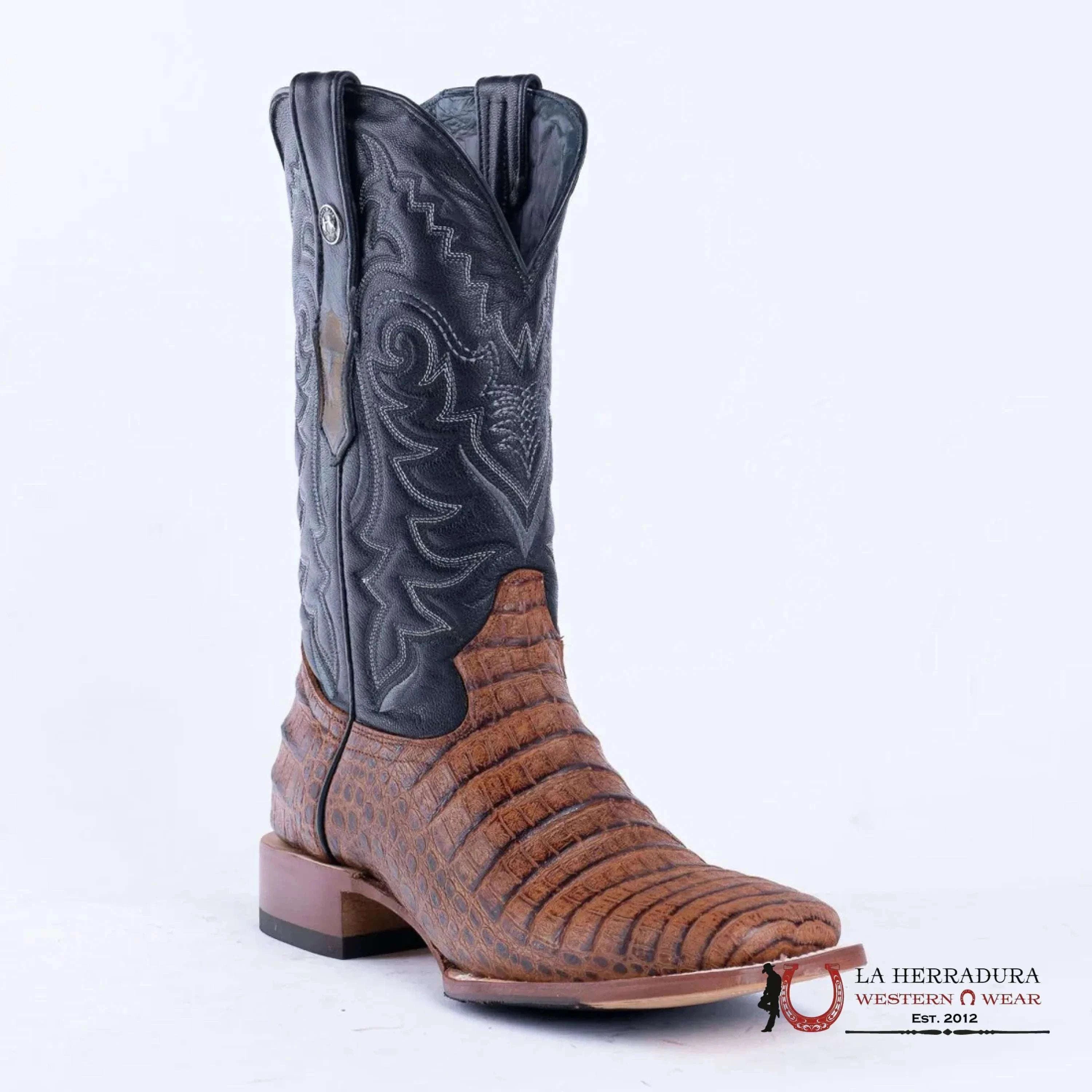 PRINT CAIMAN BELLY VIDREADO BLACK KABUL TOP HYBRID SOLE- TM207031 BOTAS HOMBRES