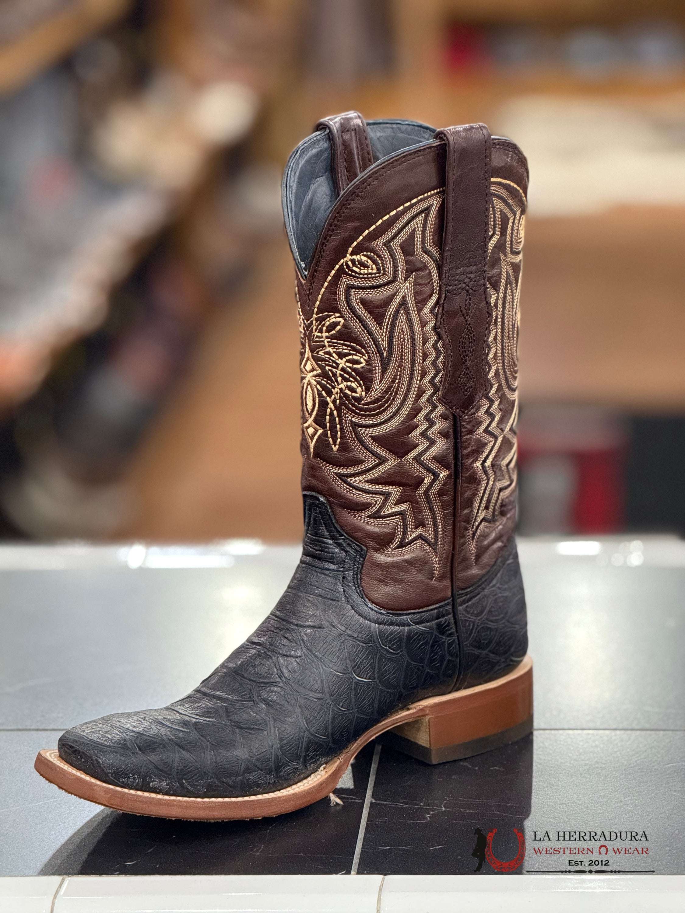 PRINT PHYTON JUMBO COGNAC VOLCANO TOP LEATHER SOLE- TM205553 BOTAS HOMBRES