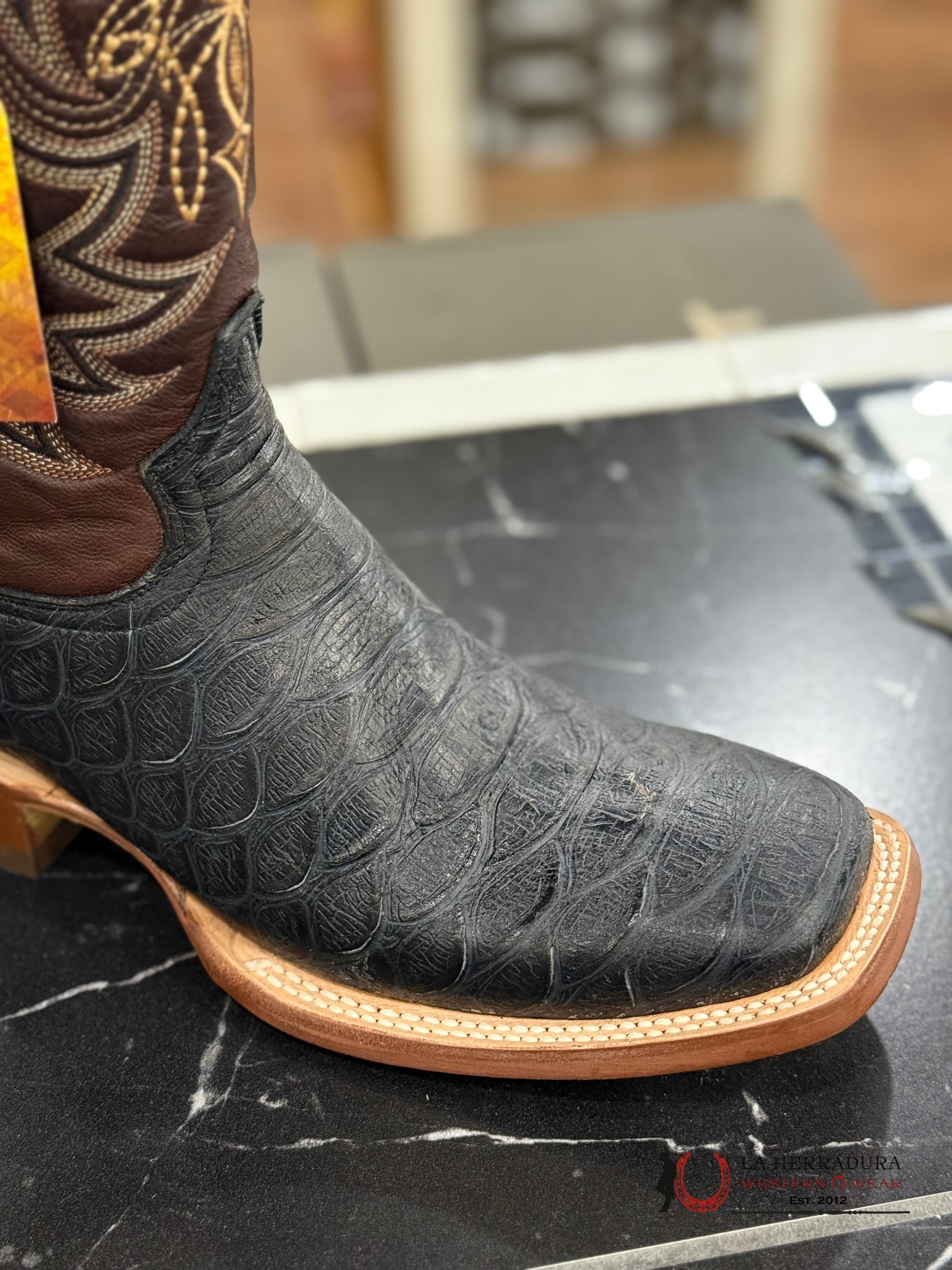 PRINT PHYTON JUMBO COGNAC VOLCANO TOP LEATHER SOLE- TM205553 BOTAS HOMBRES