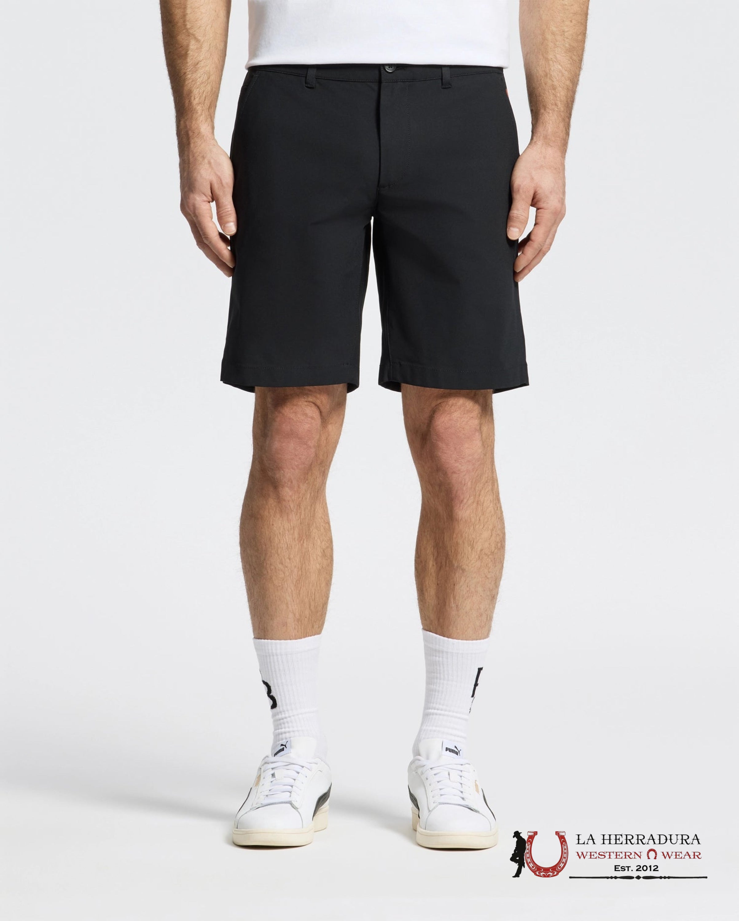 PSYCHO BUNNY 10K STEP SHORT BLACK SP25-B6R969F200 ROPA HOMBRES