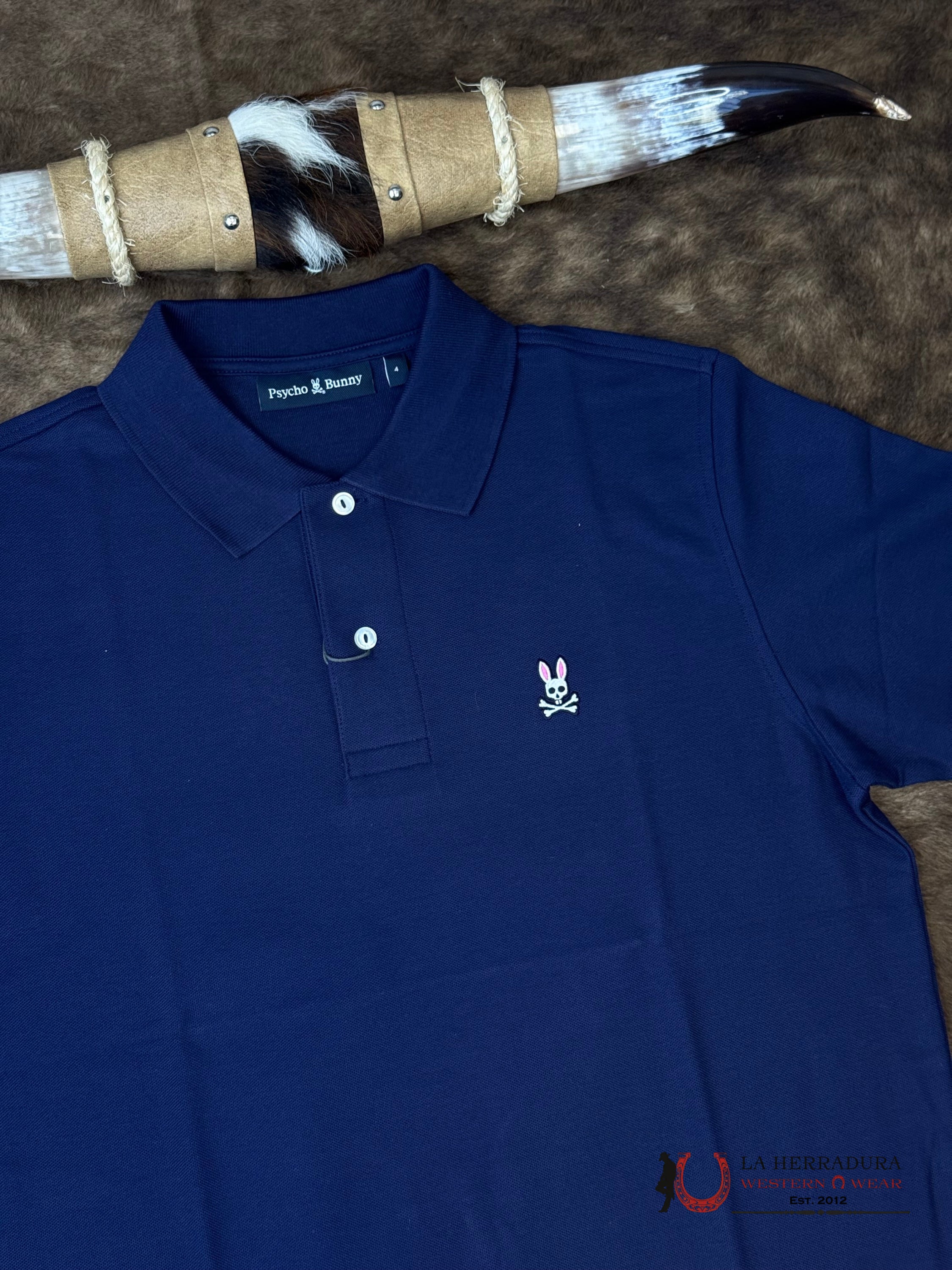 PSYCHO BUNNY Classic Polo Evening Blue Shirt ROPA HOMBRES