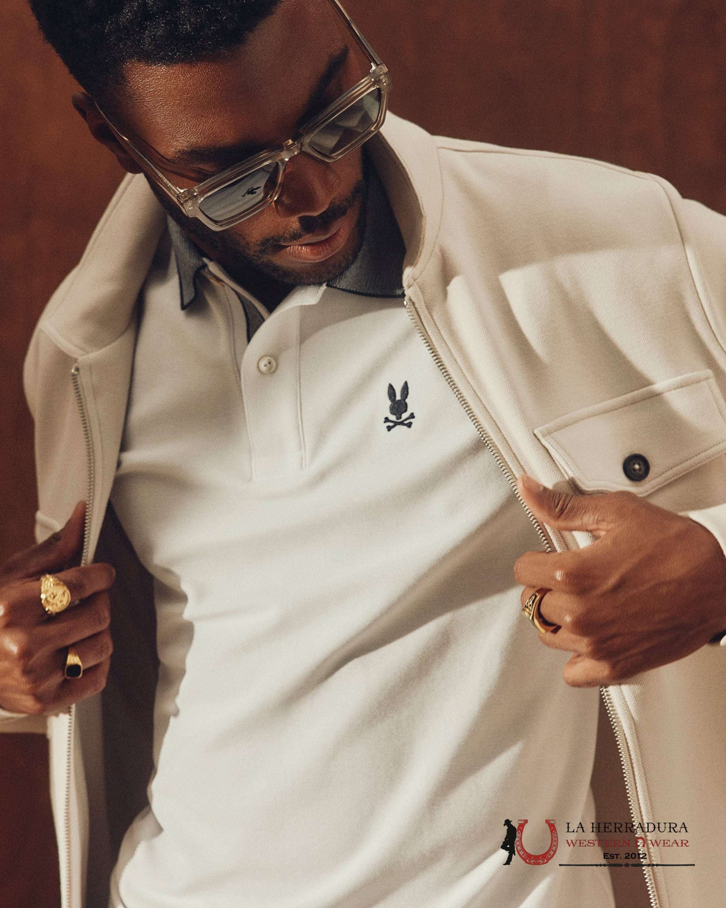 Psycho Bunny Evandale Oxford Polo Ropa Hombres