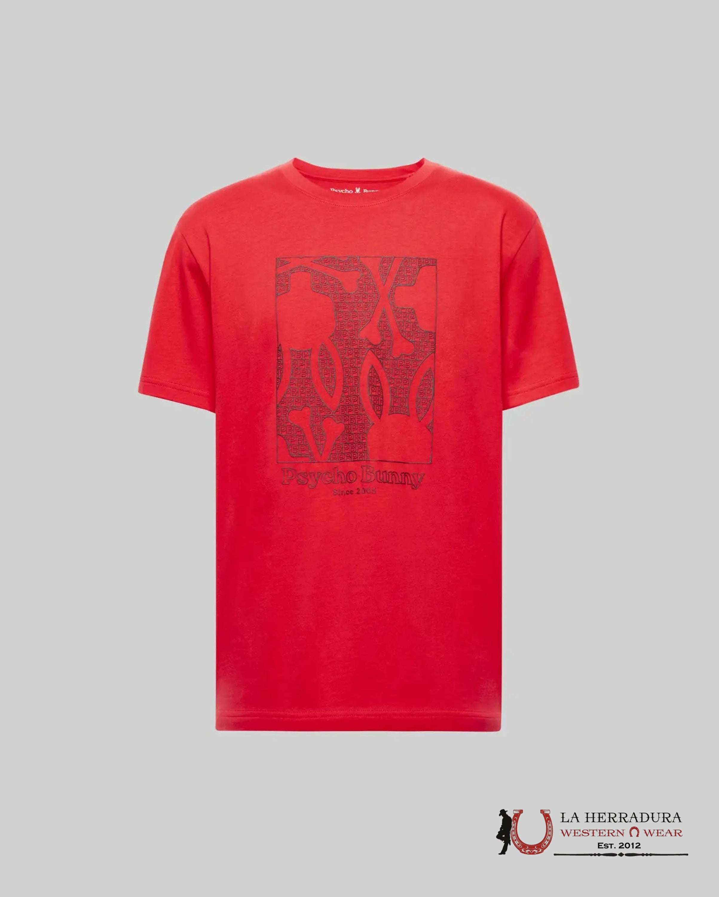 PSYCHO BUNNY GLENN GRAPHIC TEE BITTERSWEET SHIRT ROPA HOMBRES