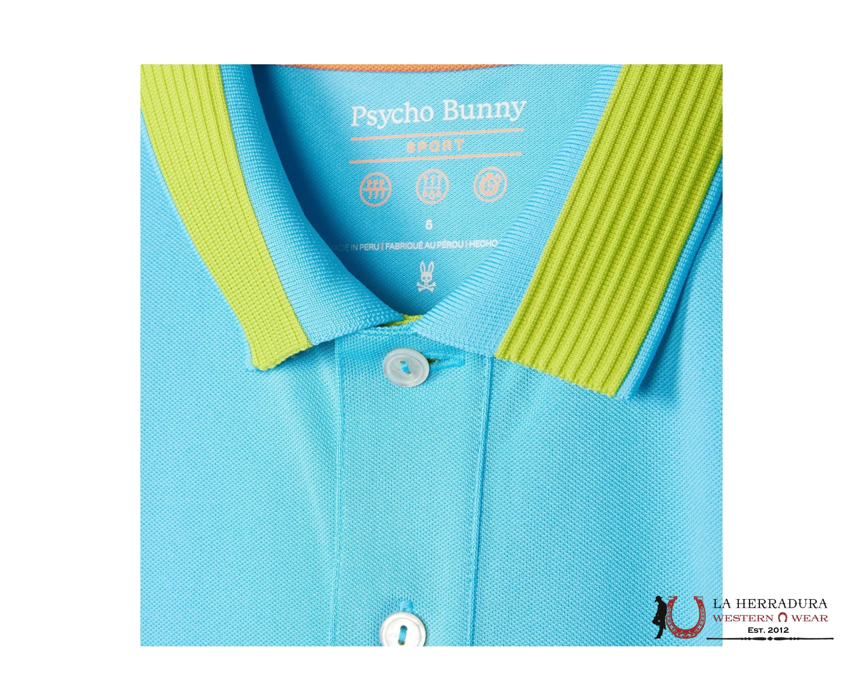 PSYCHO BUNNY GRAHAM MESH SPORT POLO ROPA HOMBRES