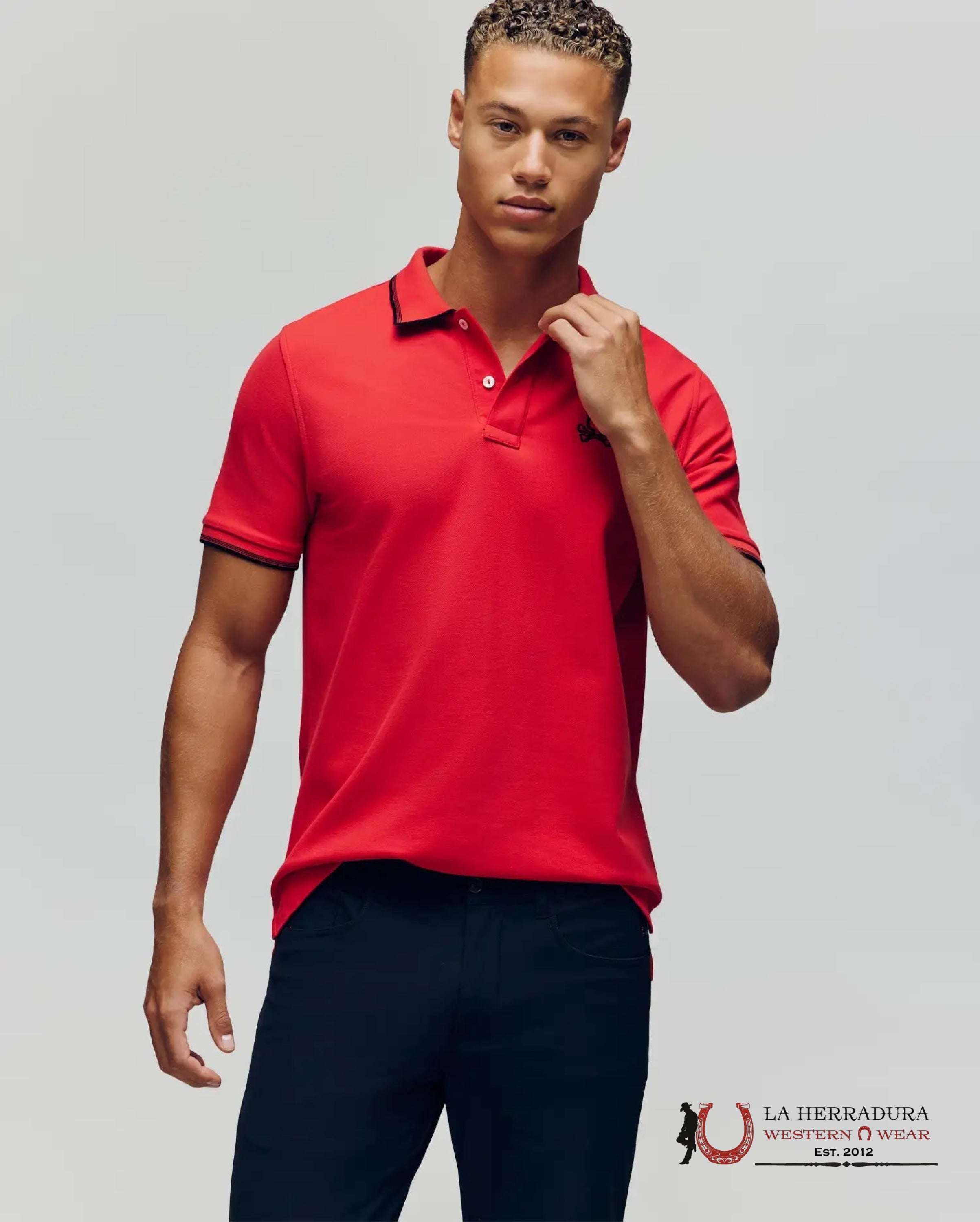 PSYCHO BUNNY JUDE PIQUE POLO BITTERSWEET ROPA HOMBRES