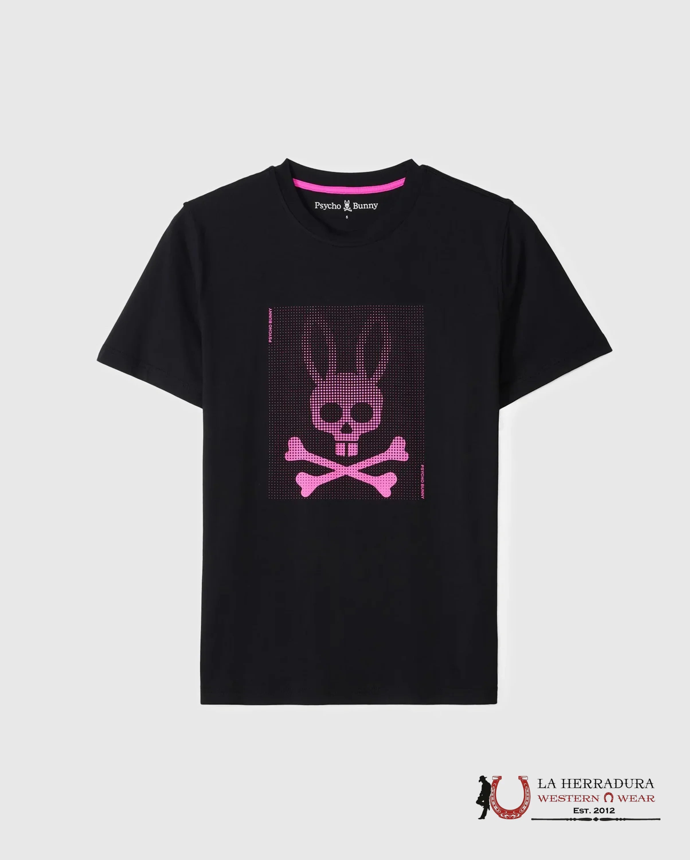 PSYCHO BUNNY Maxwell Sport Graphic Tee BLACK SHIRT ROPA HOMBRES