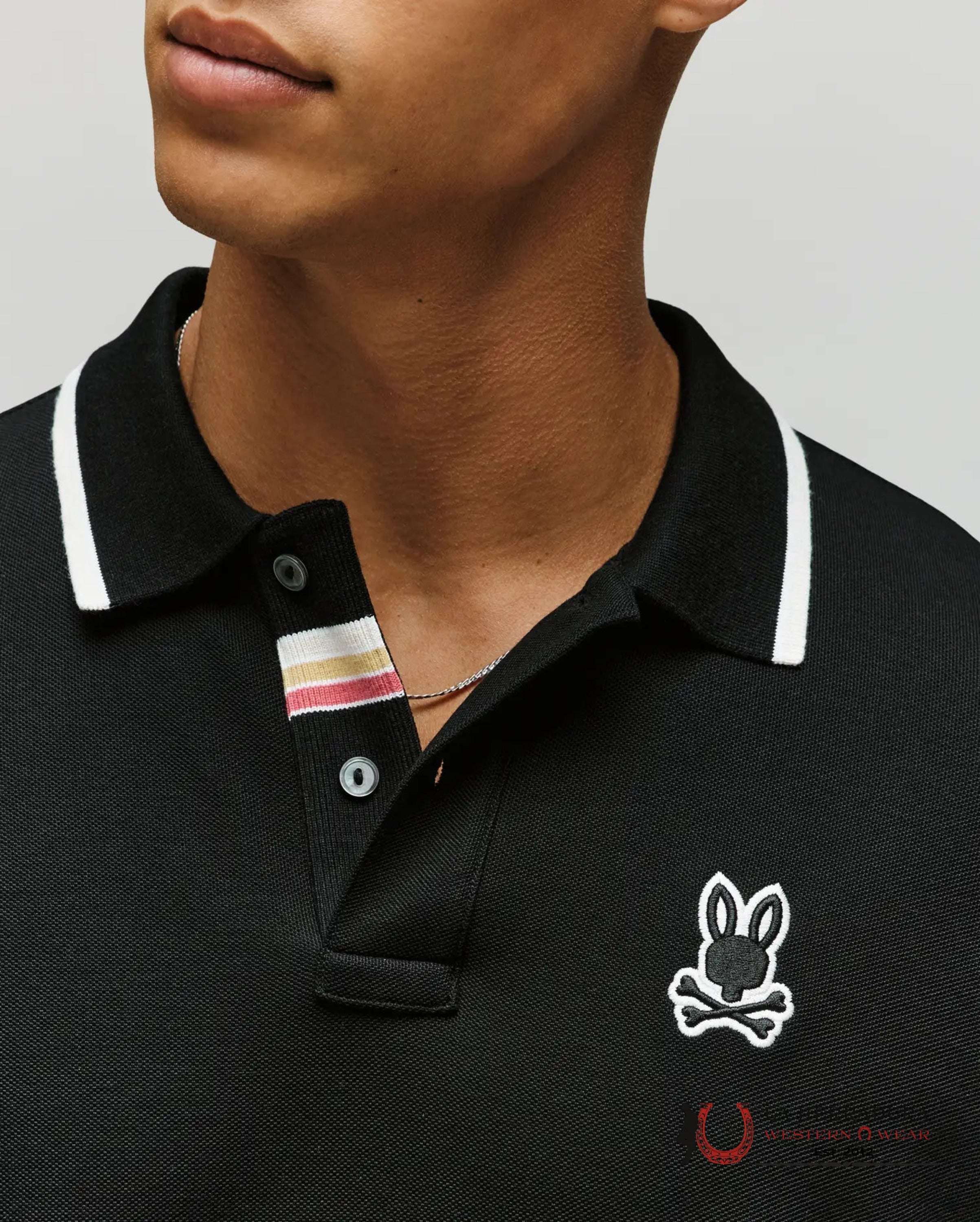 Psycho Bunny Mens Fenley Pique Polo ROPA HOMBRES