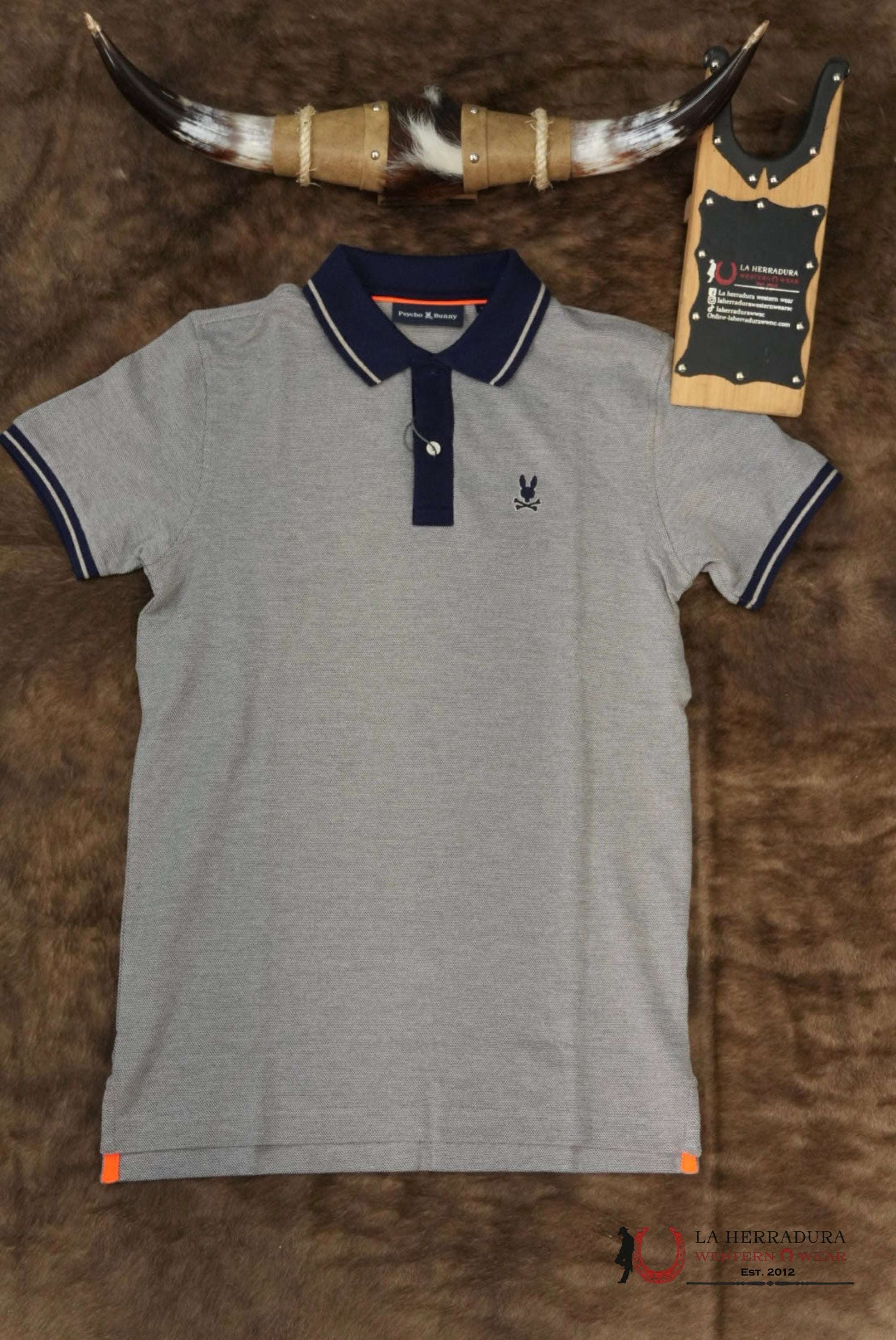 Psycho Bunny Mens Quinton Texture Pique Polo ROPA HOMBRES