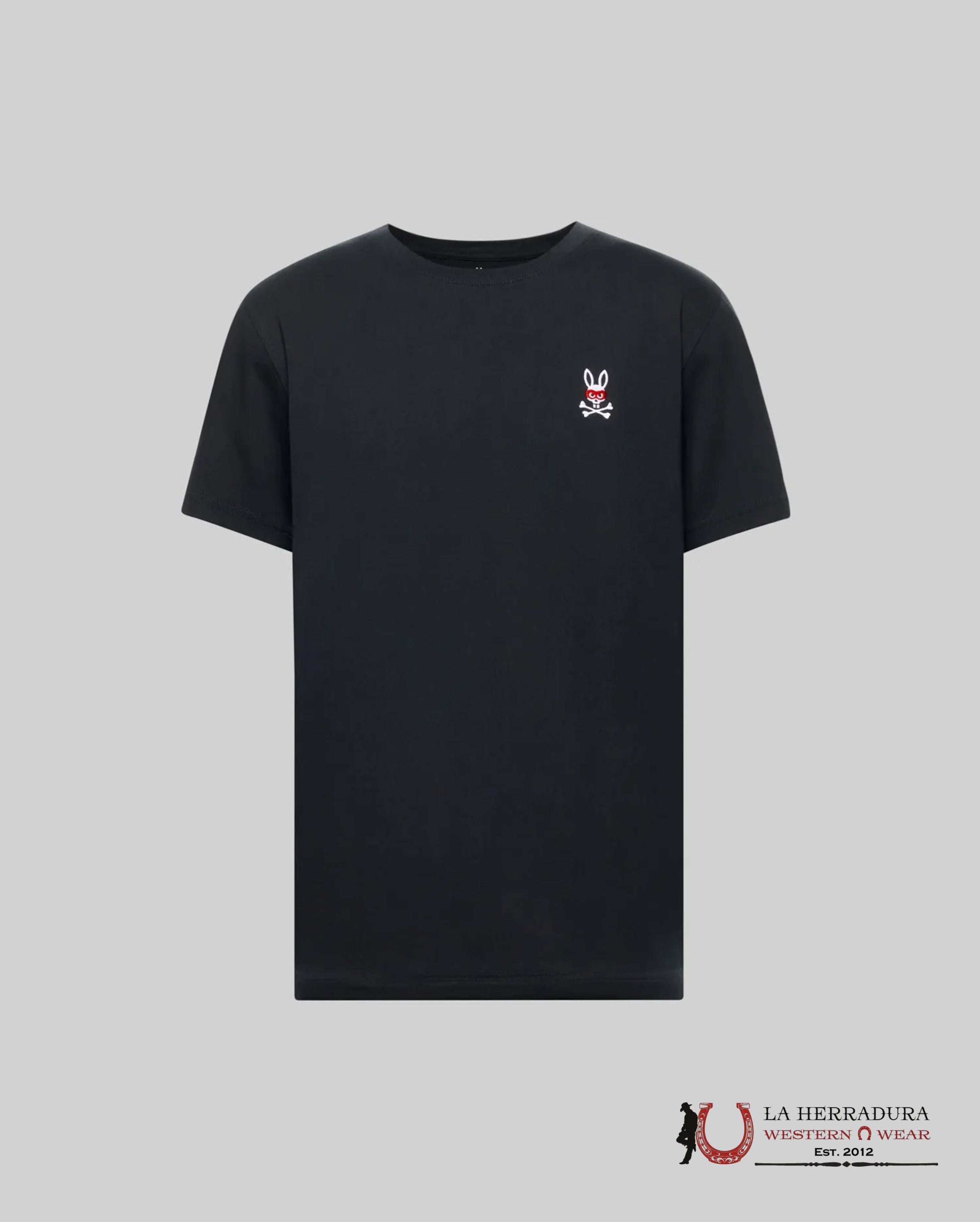 PSYCHO BUNNY MISCHIEF BUNNY TEE BLACK SHIRT ROPA HOMBRES