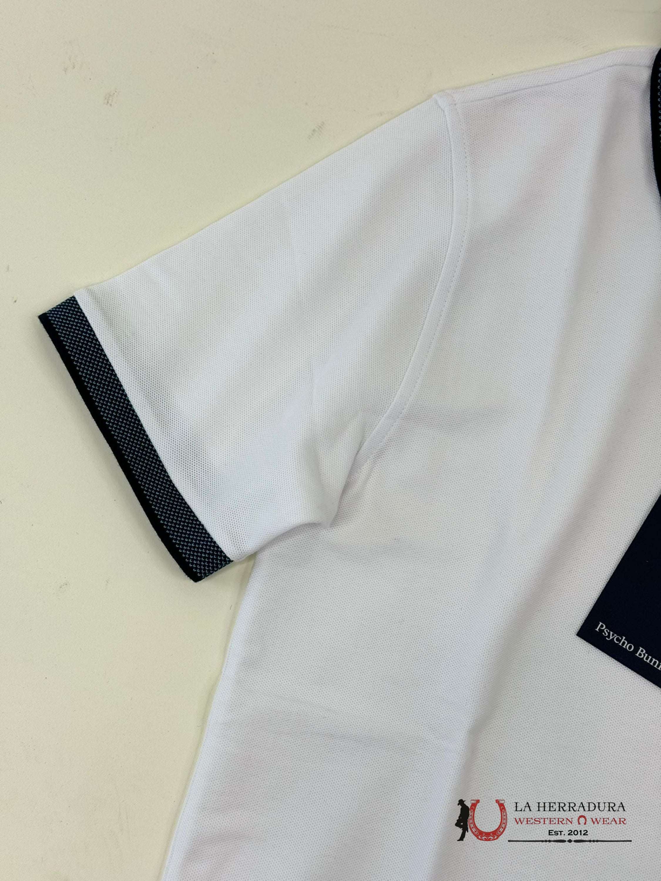 Psycho Bunny Montebello White Polo Ropa Hombres