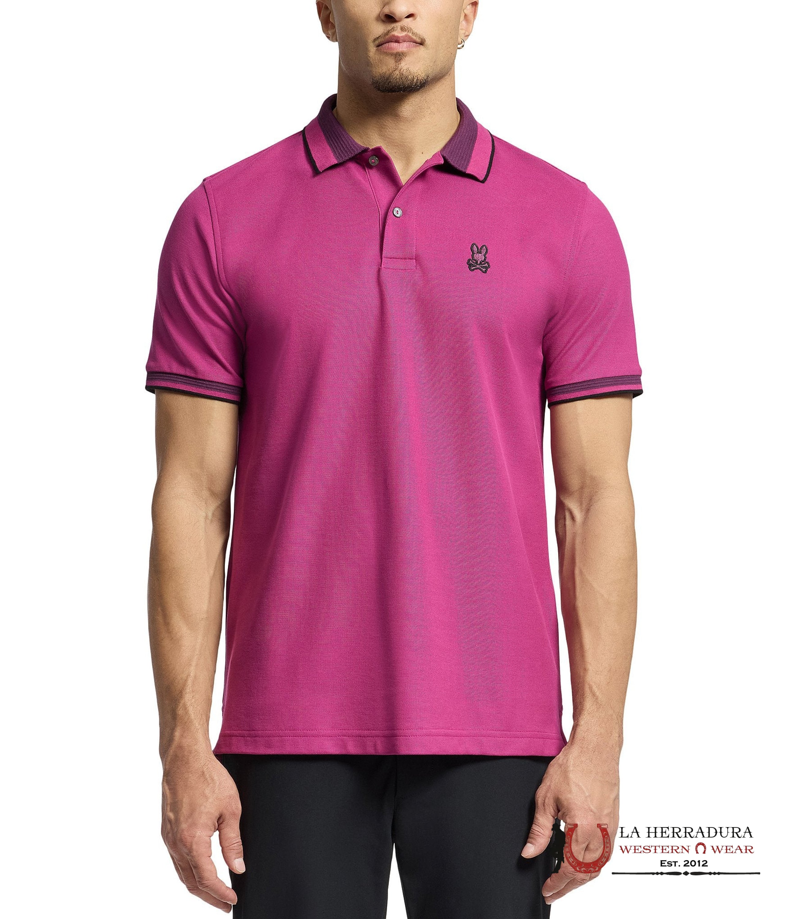 PSYCHO BUNNY PARK CITY PIQUE POLO ROPA HOMBRES