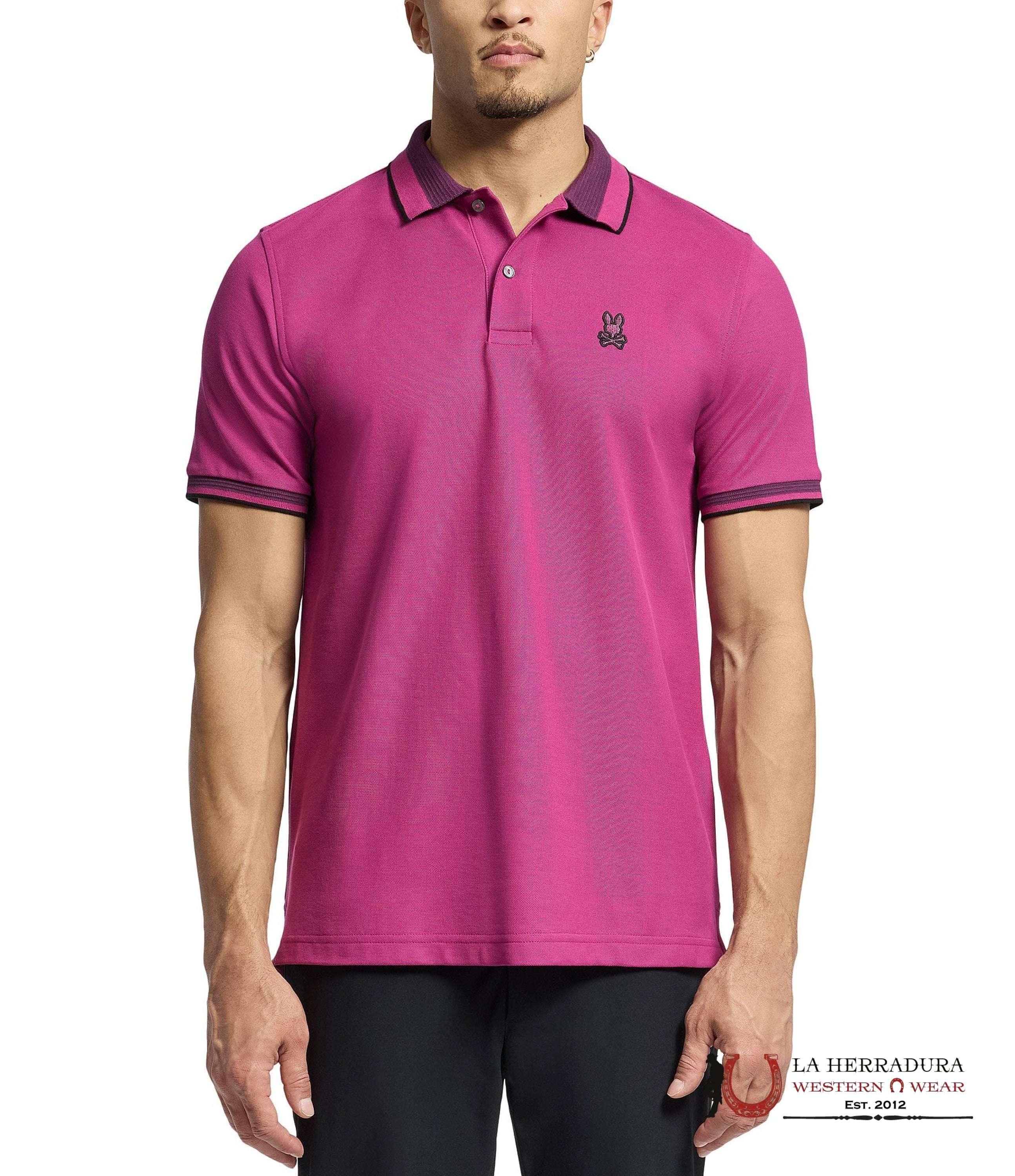 PSYCHO BUNNY PARK CITY PIQUE POLO ROPA HOMBRES