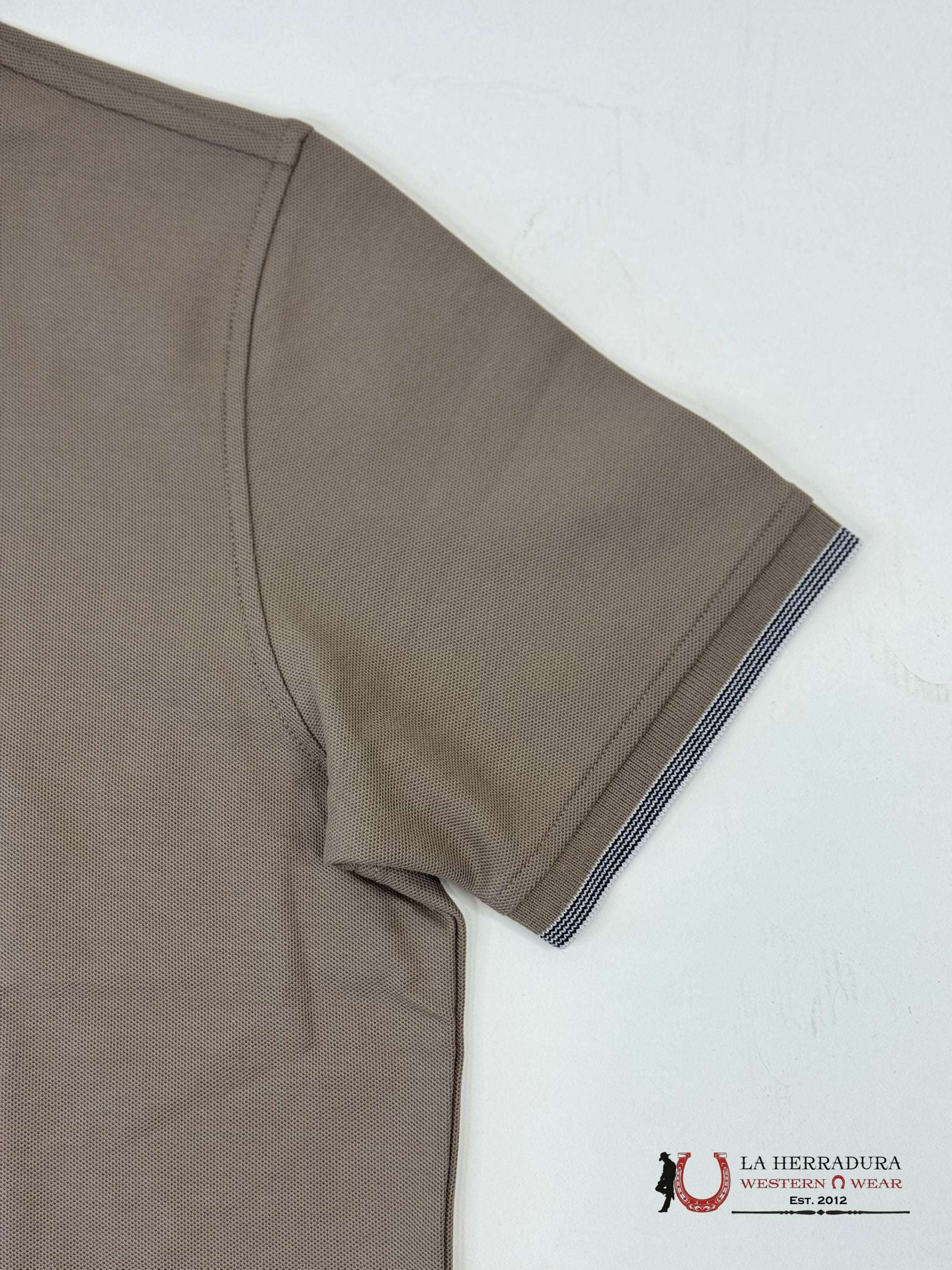 Psycho Bunny Queenbury Antique Taupe Polo Ropa Hombres