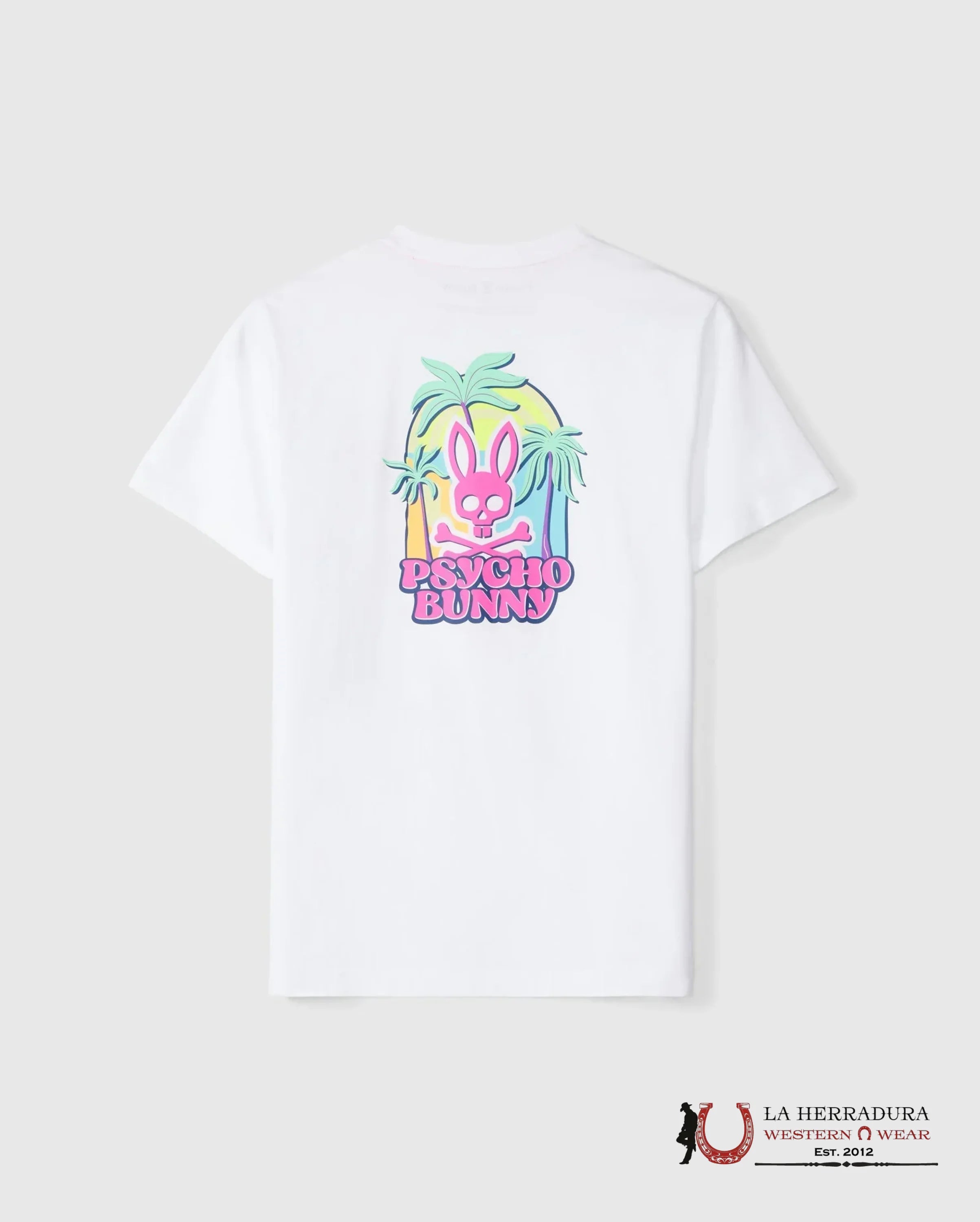 PSYCHO BUNNY REDLAND GRAPHIC TEE WHITE ROPA HOMBRES